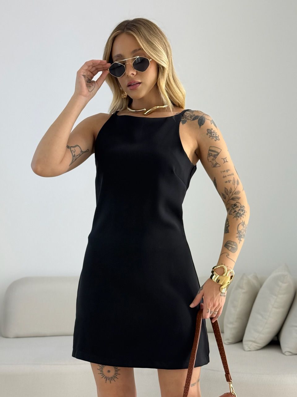 VESTIDO GIULIA ALÇA PRETO