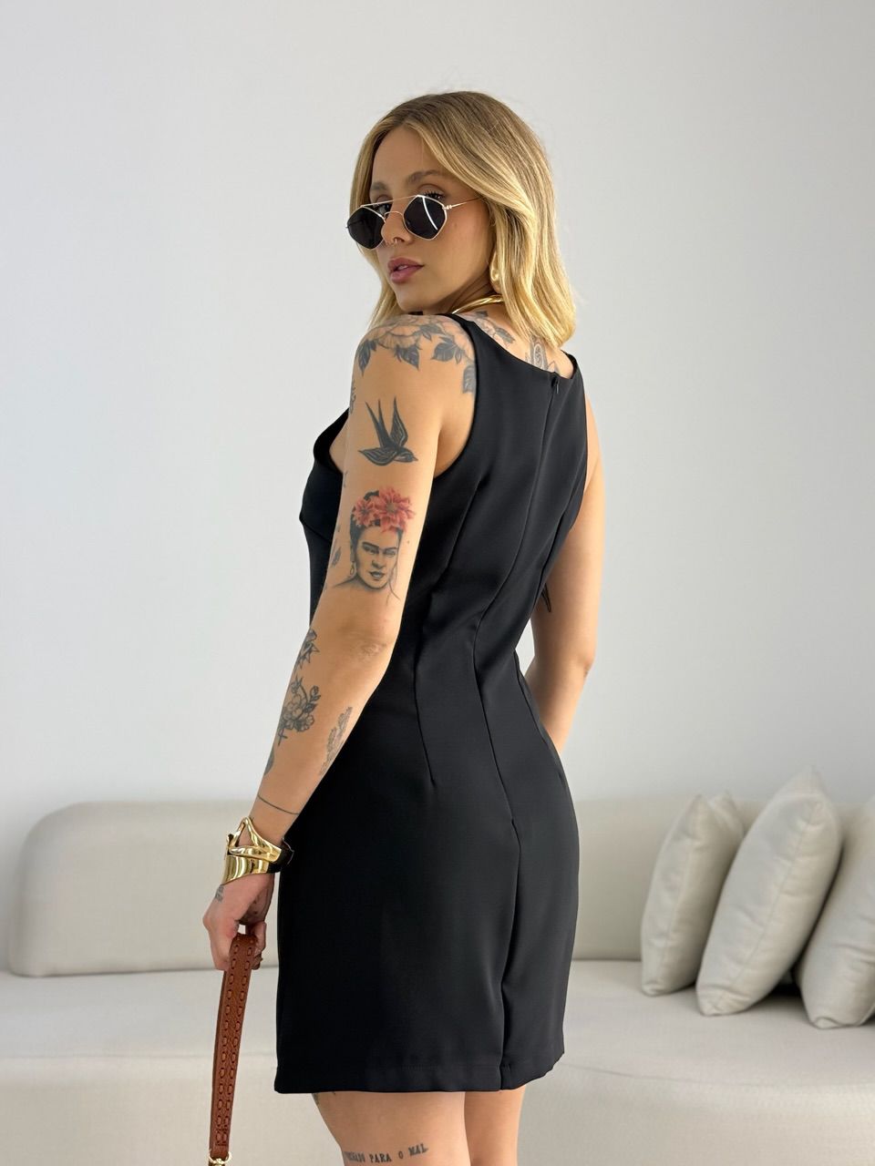 VESTIDO GIULIA ALÇA PRETO