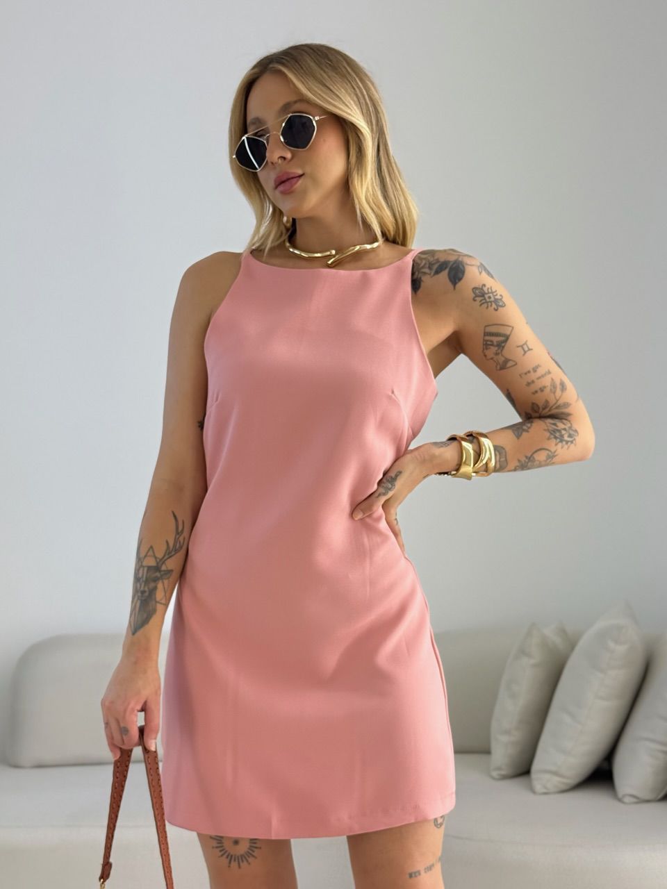 VESTIDO GIULIA ALÇA ROSÊ
