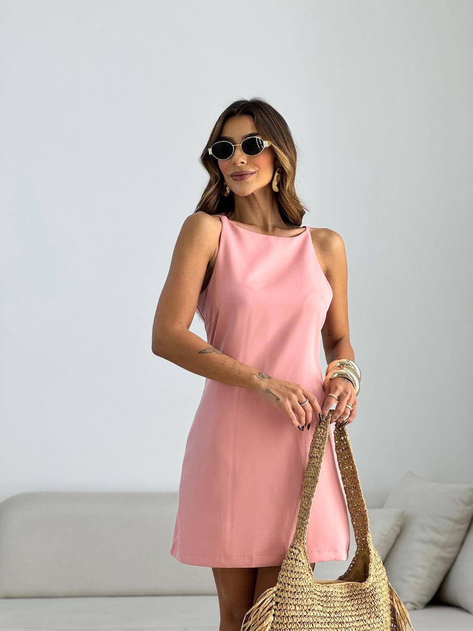 VESTIDO GIULIA ALÇA ROSÊ