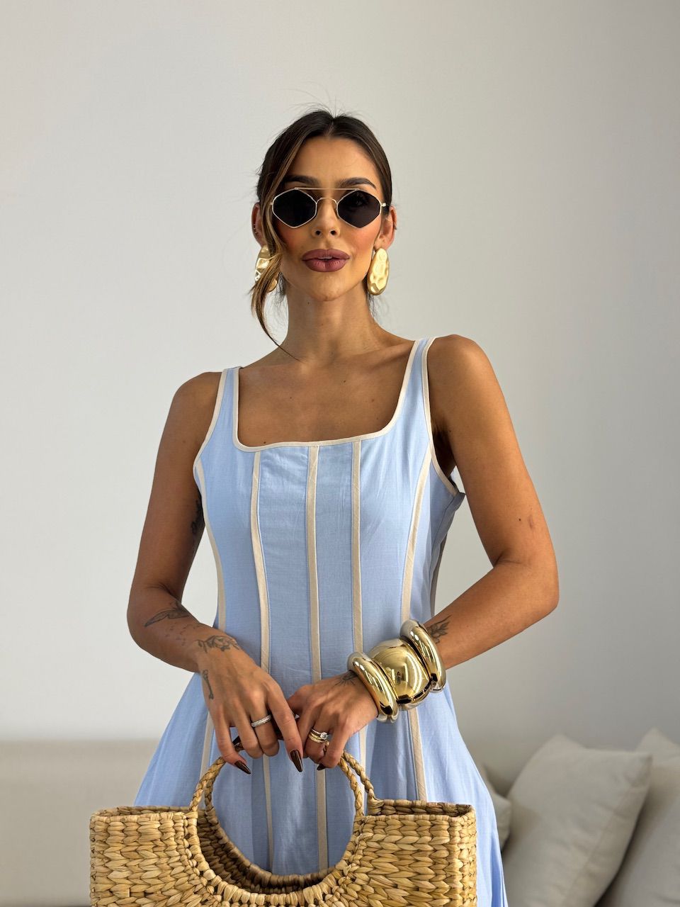 VESTIDO IVANA VIÉS AZUL