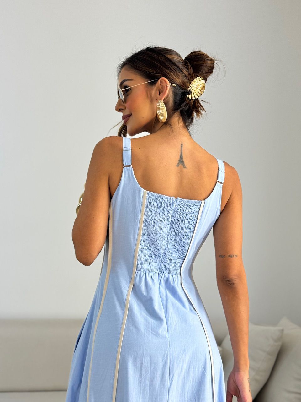 VESTIDO IVANA VIÉS AZUL