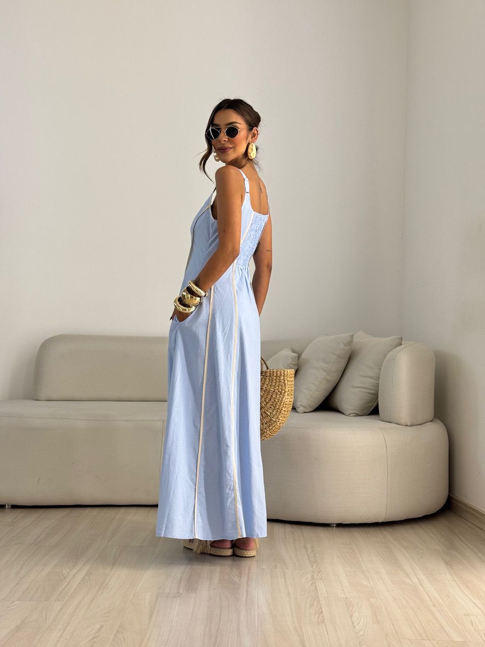 VESTIDO IVANA VIÉS AZUL
