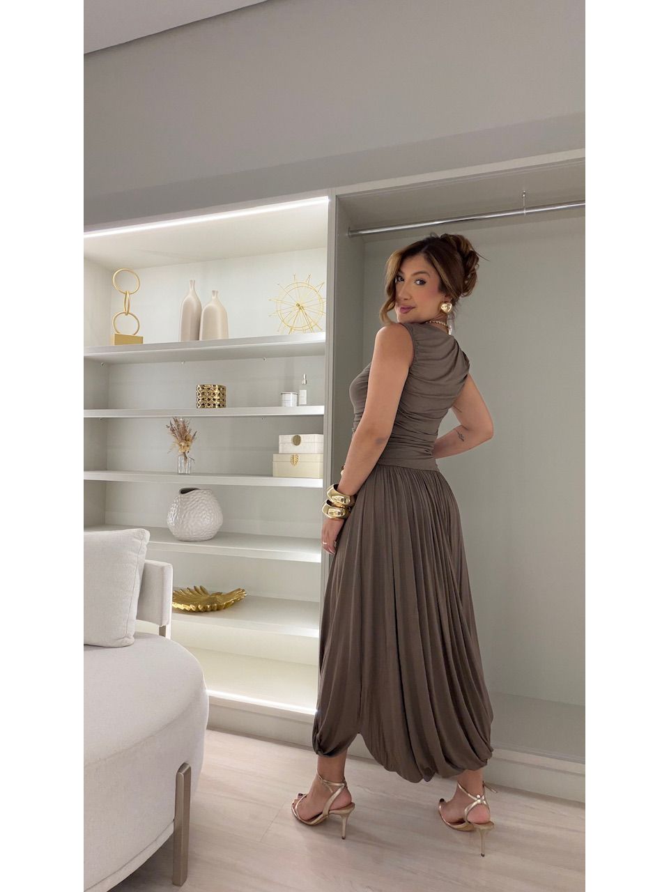 VESTIDO MÁRCIA CAVADO VERDE