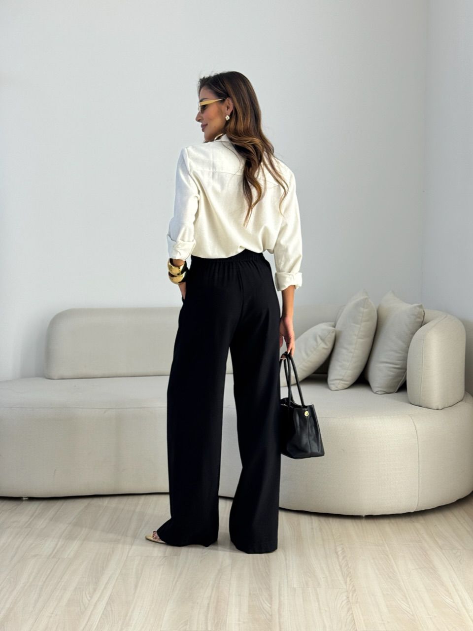 CALÇA REBECA PANTALONA Preta