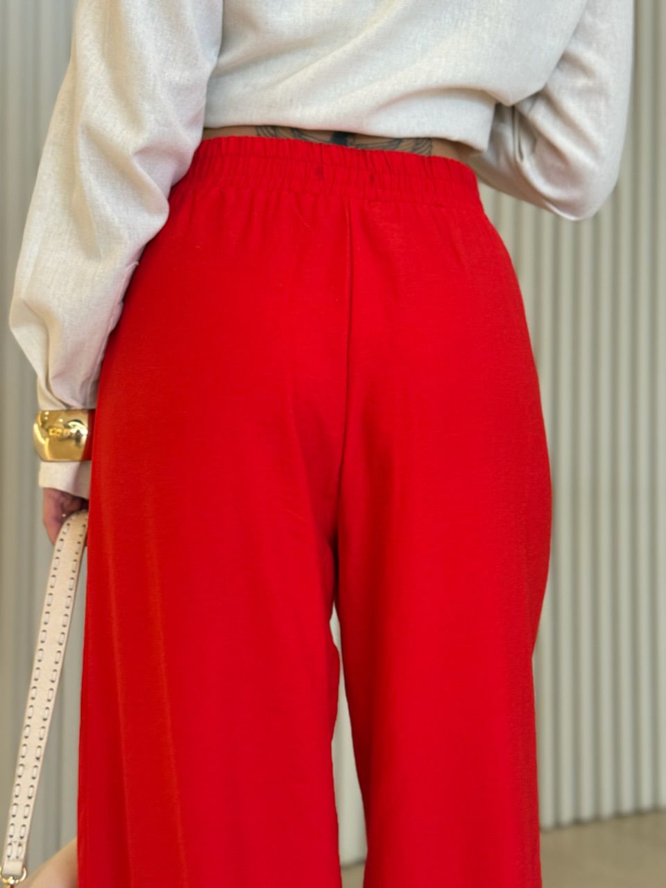 CALÇA REBECA PANTALONA vermelha