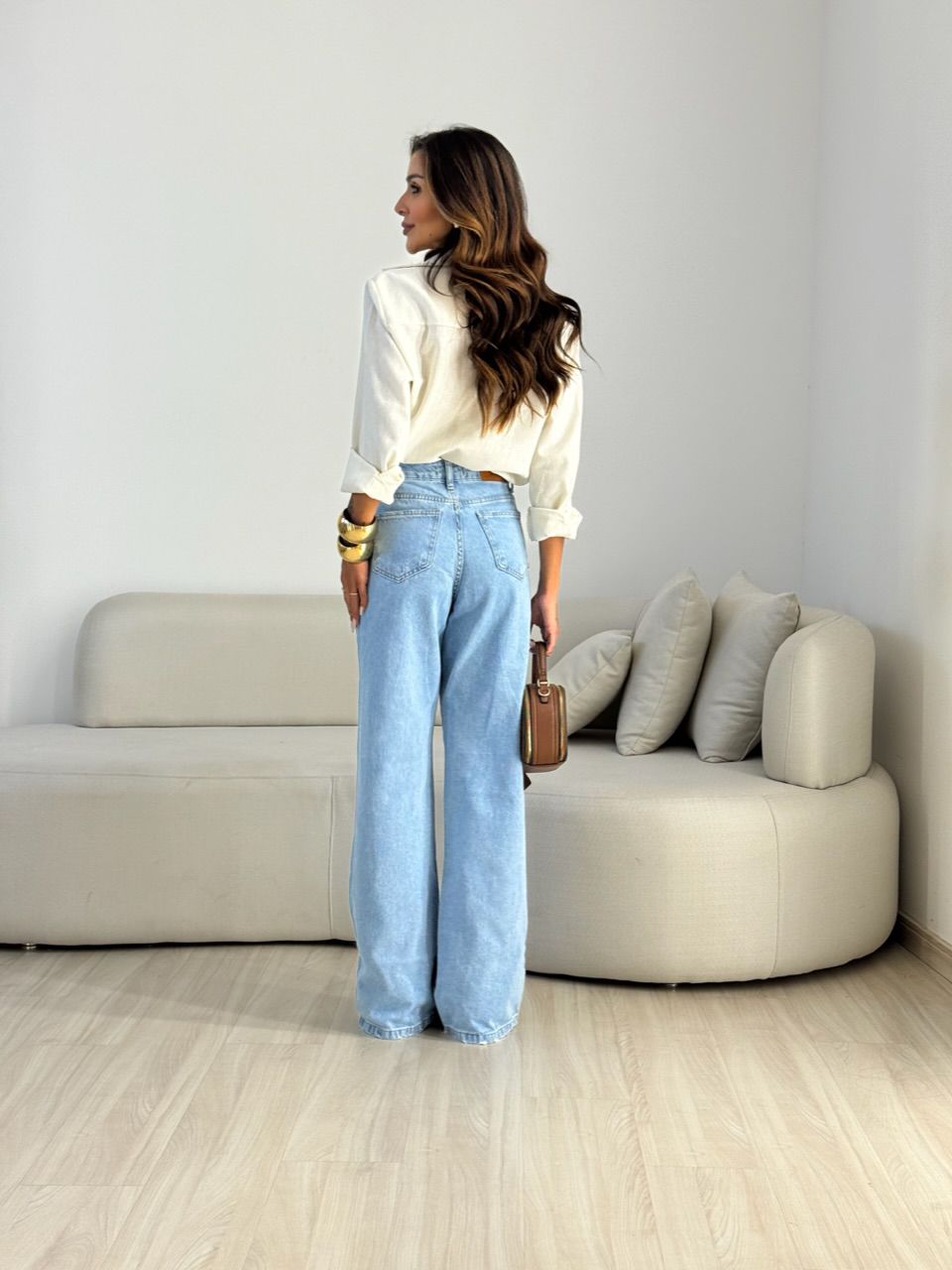 CALÇA SUELEN JEANS JEANS MÉDIO
