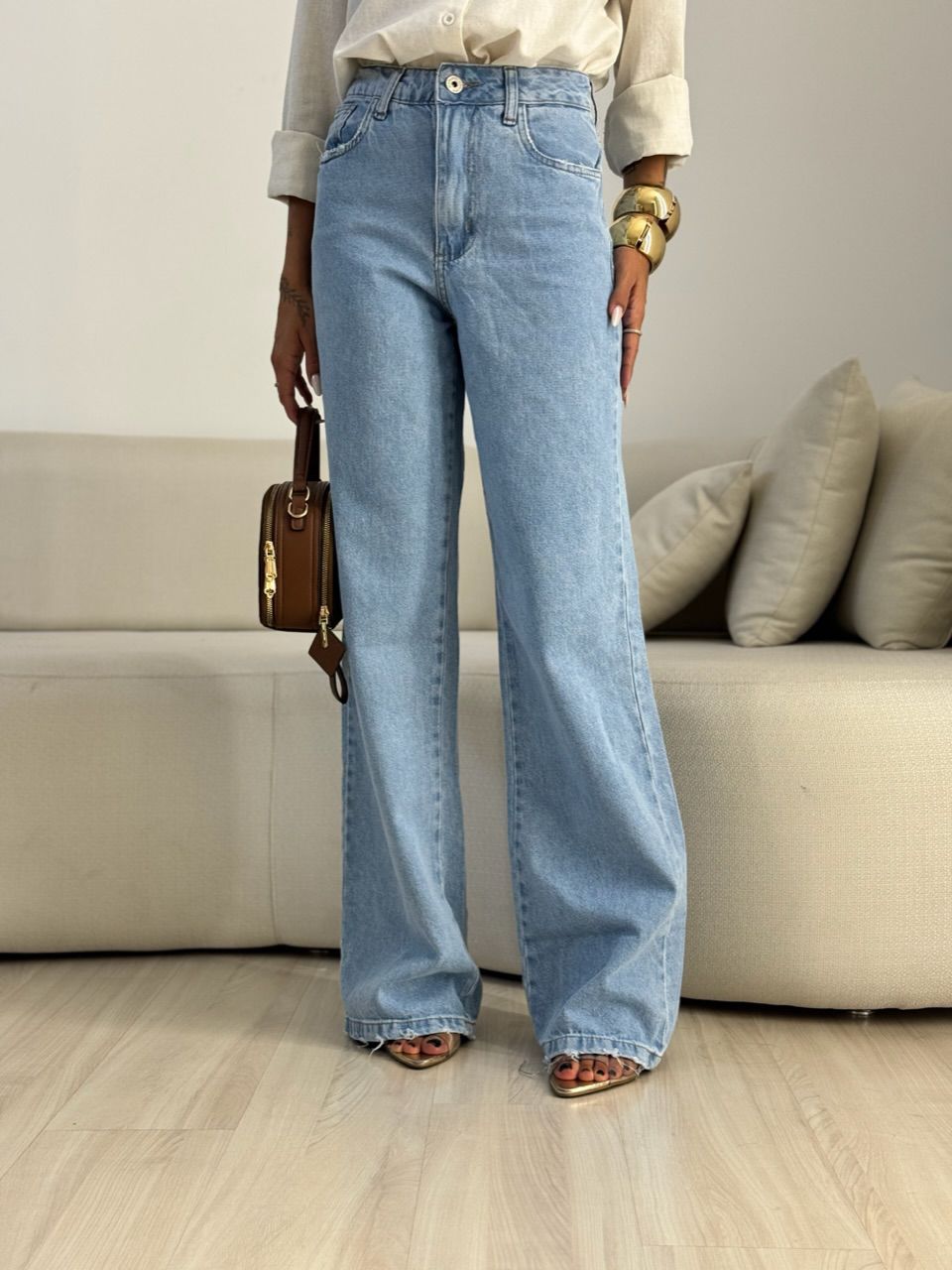 CALÇA SUELEN JEANS JEANS MÉDIO