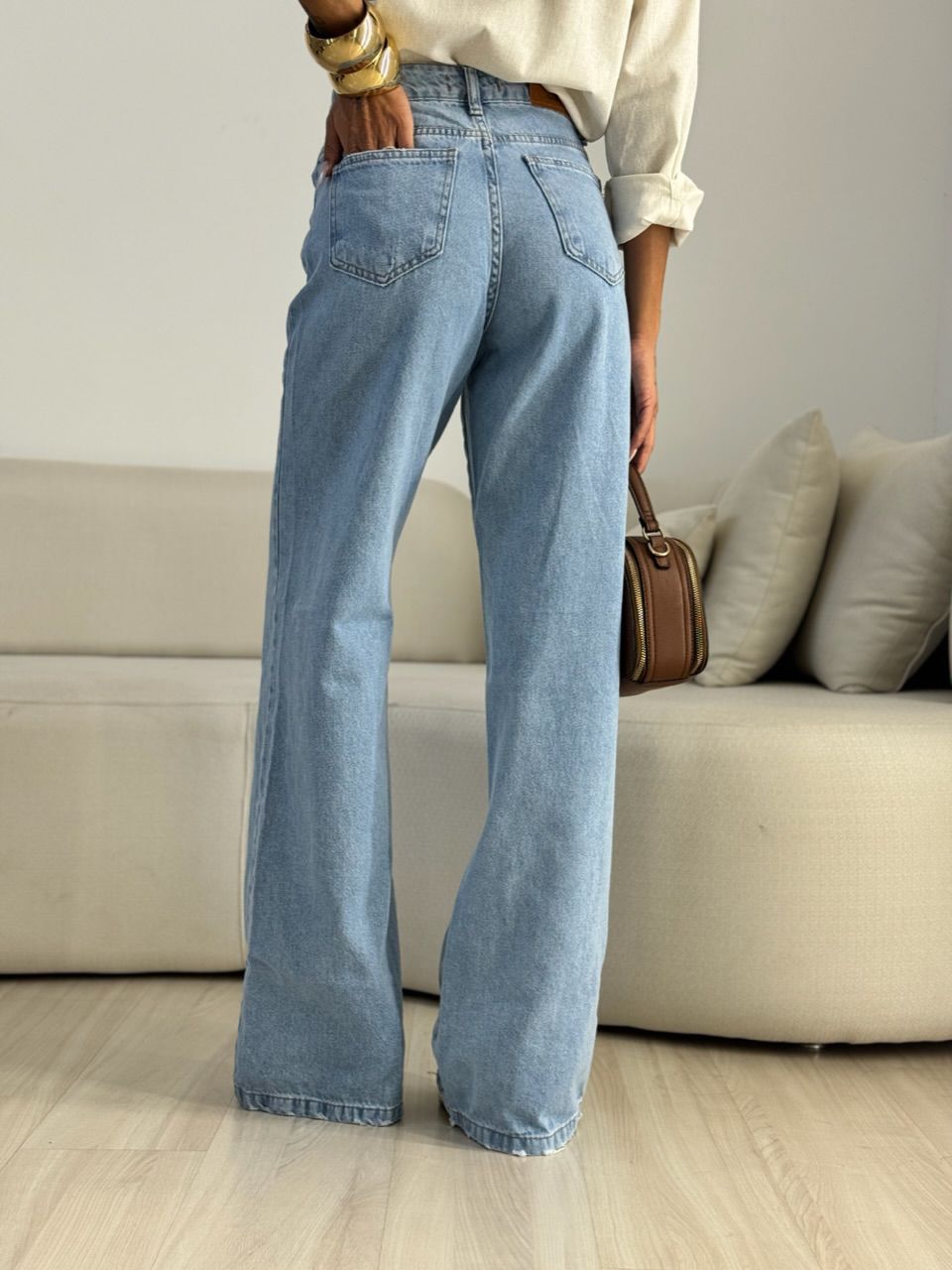 CALÇA SUELEN JEANS JEANS MÉDIO