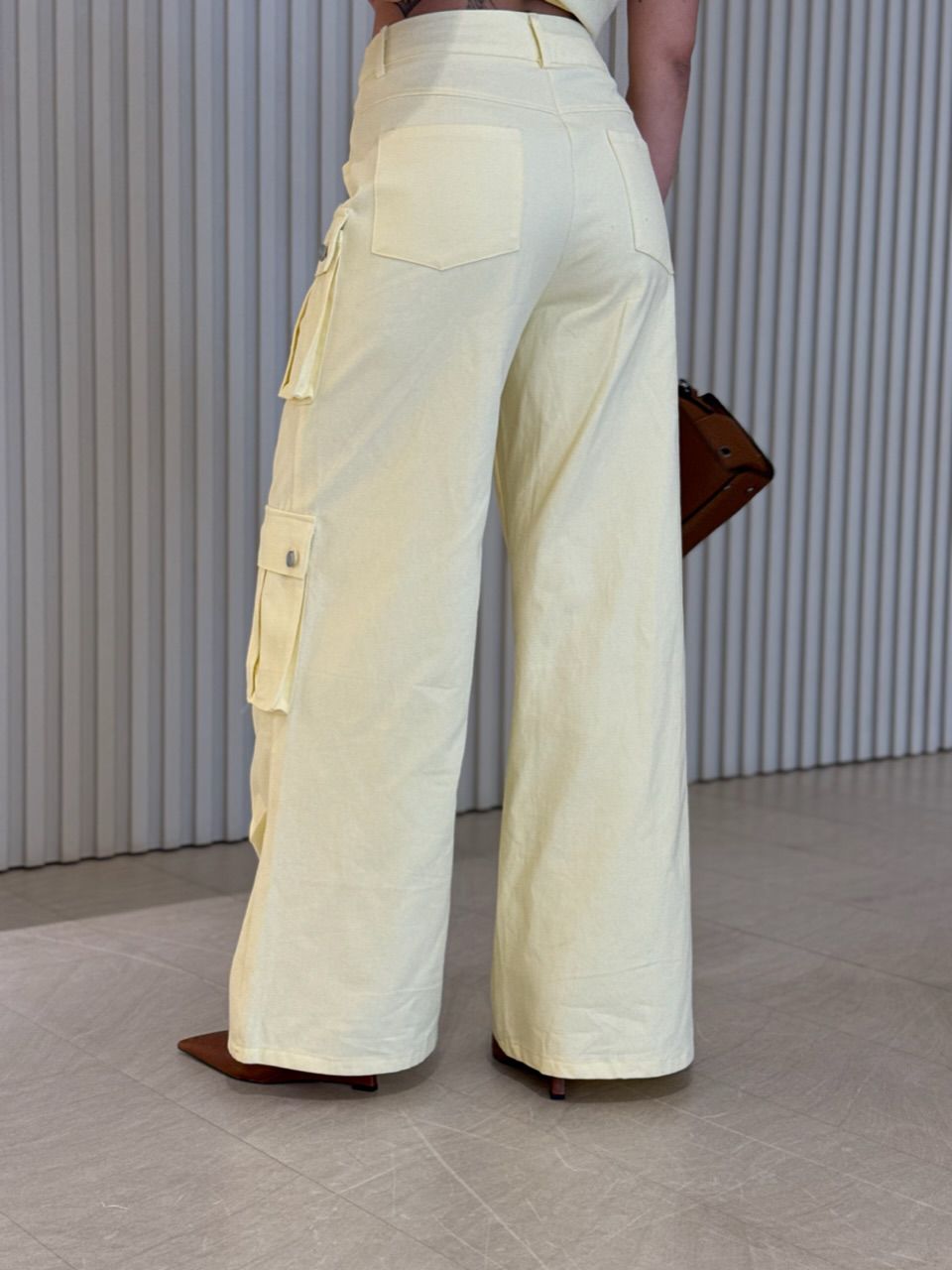 CONJUNTO BRUNA CARGO YELLOW BUTTER