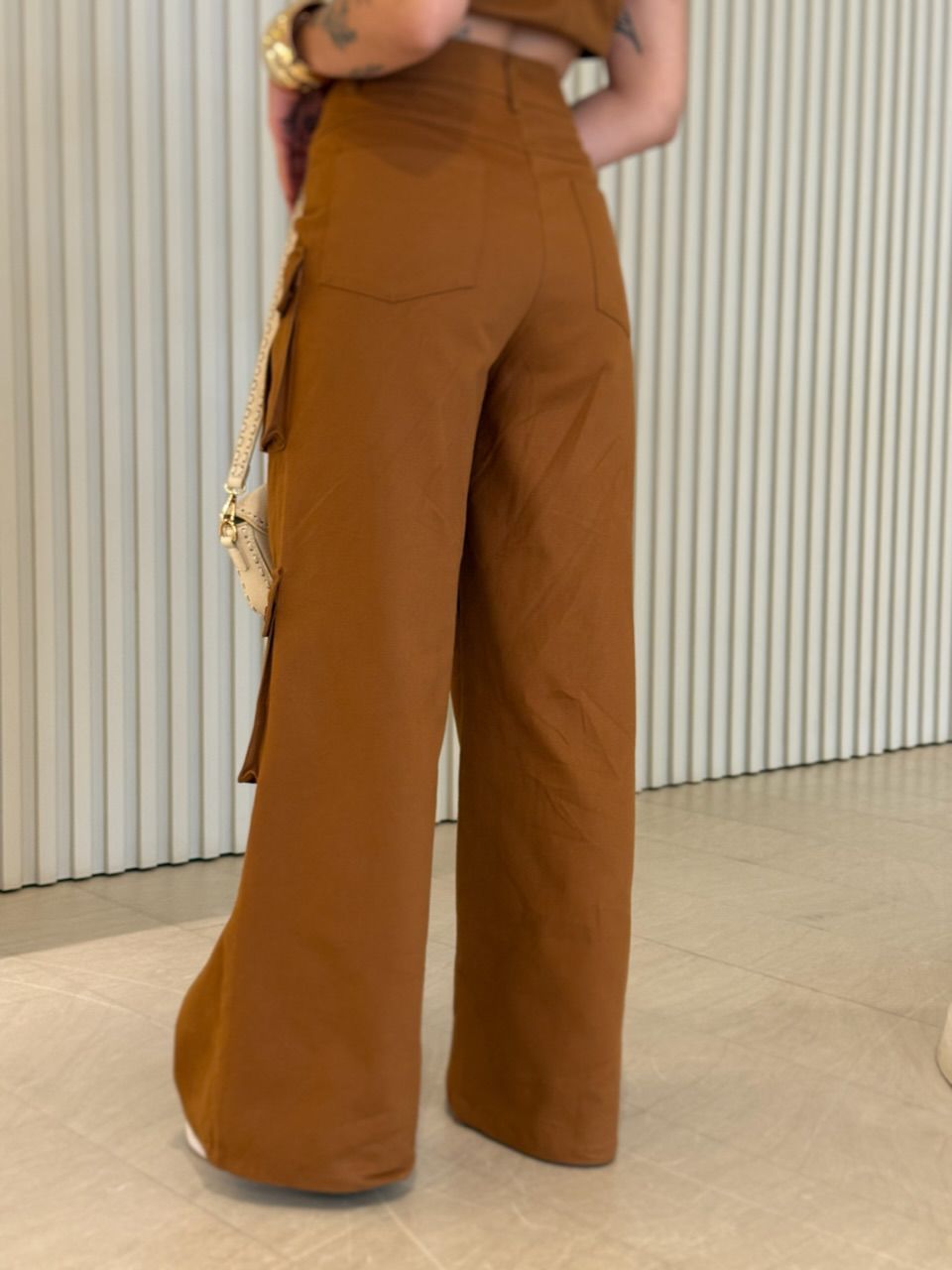 CONJUNTO BRUNA CARGO MARROM