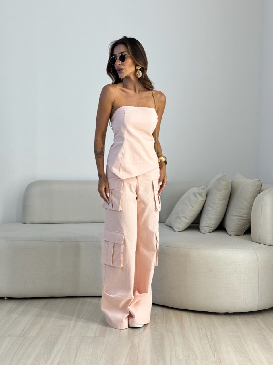 CONJUNTO BRUNA CARGO ROSA