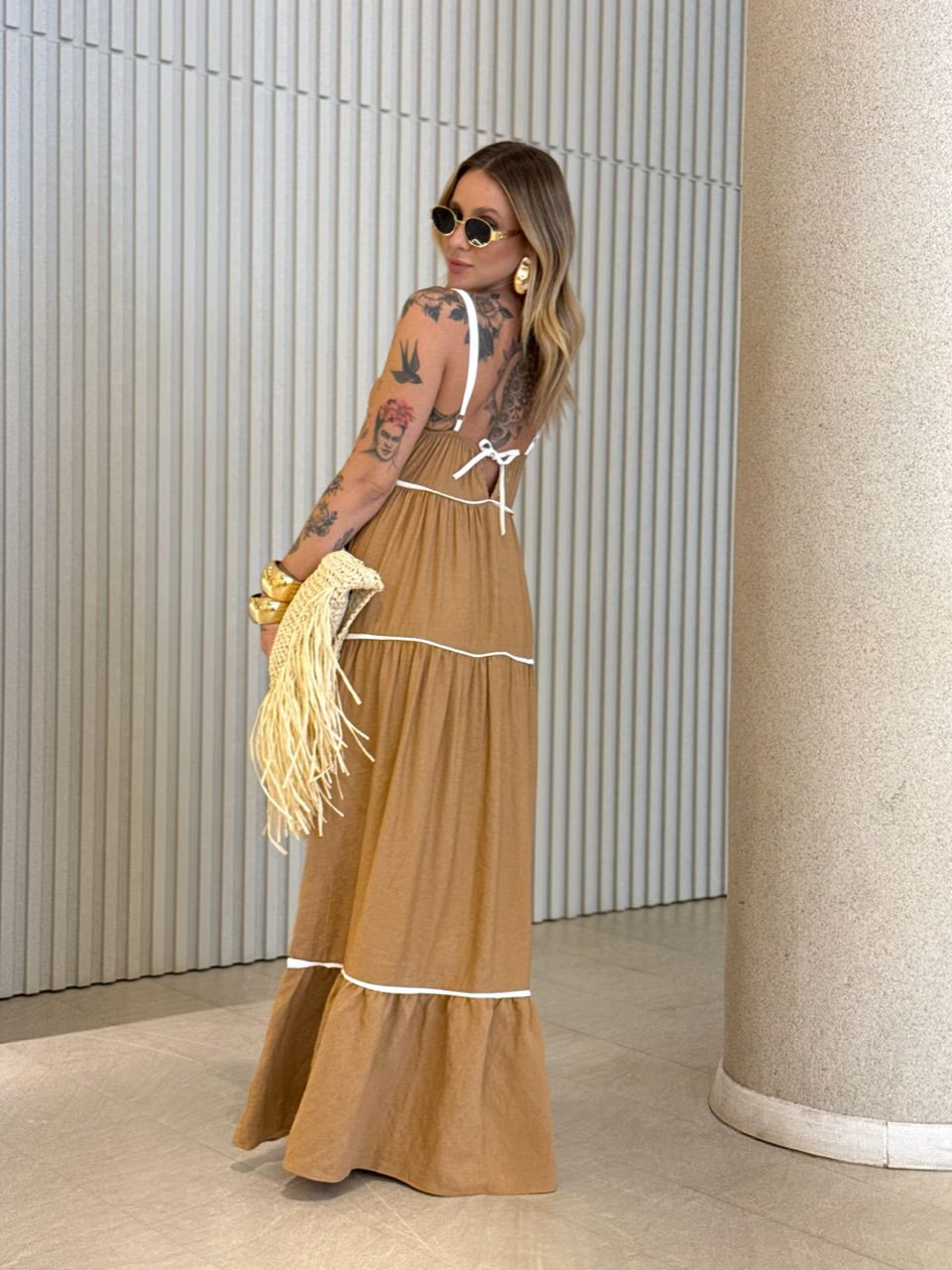 VESTIDO ANA CAROLINA ALÇA NUDE