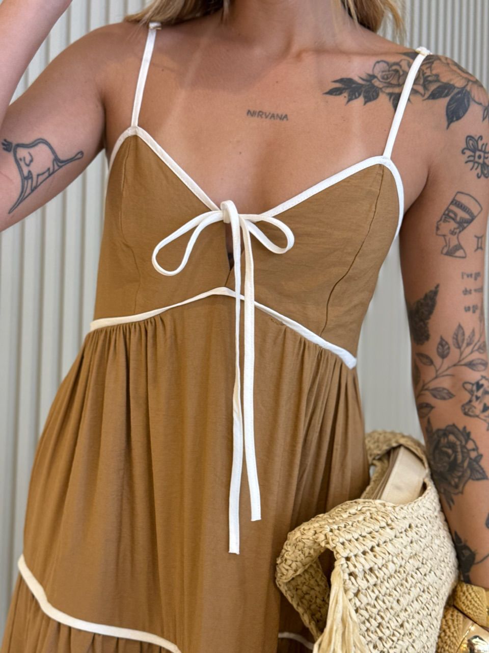 VESTIDO ANA CAROLINA ALÇA NUDE