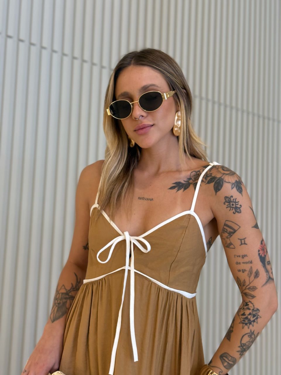 VESTIDO ANA CAROLINA ALÇA NUDE