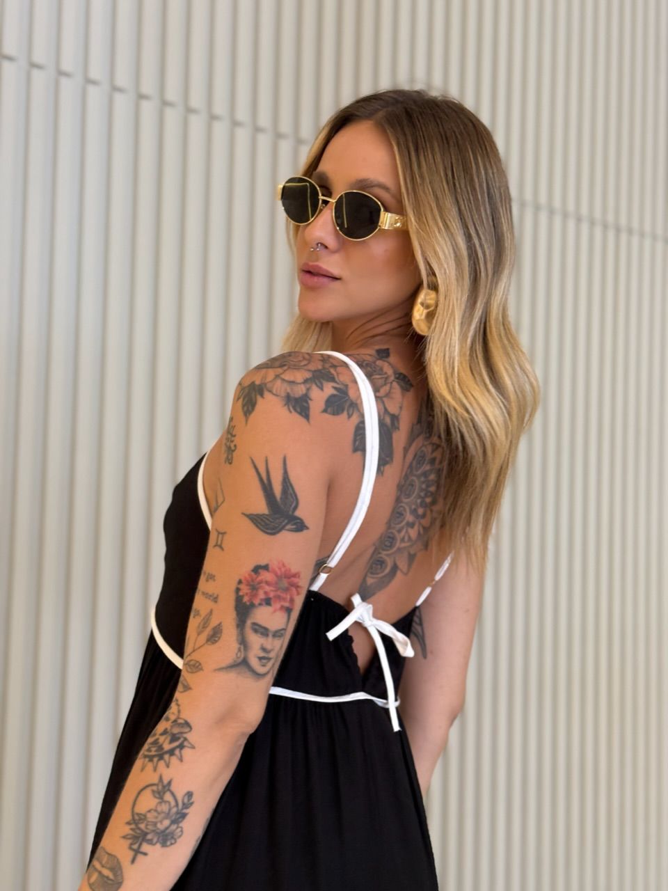 VESTIDO ANA CAROLINA ALÇA PRETO