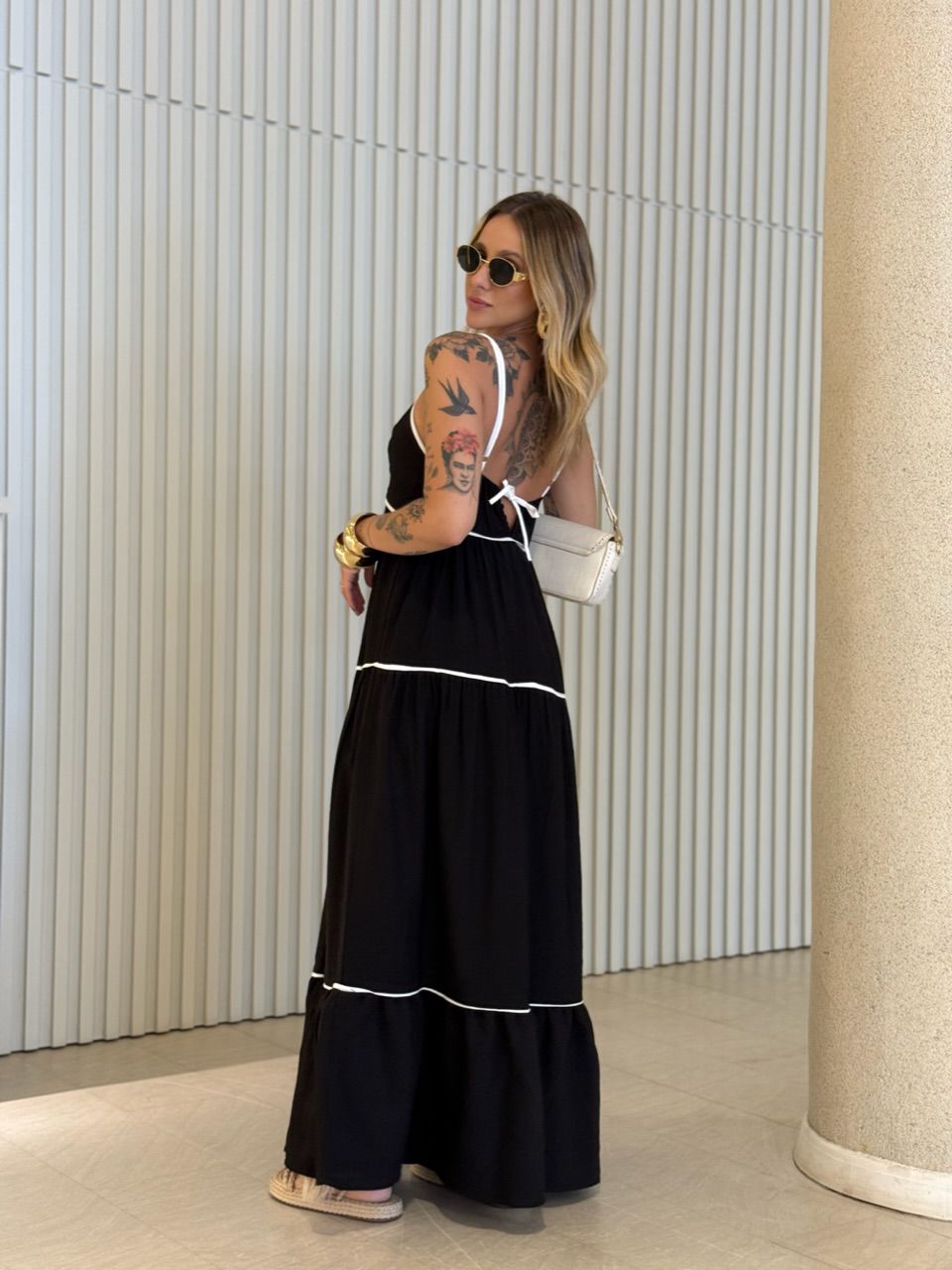 VESTIDO ANA CAROLINA ALÇA PRETO