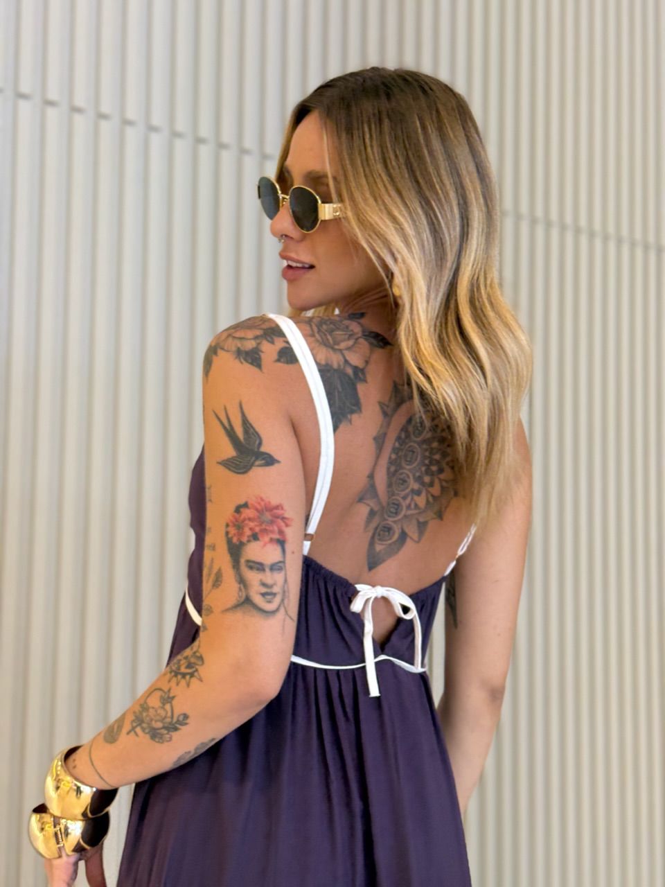 VESTIDO ANA CAROLINA ALÇA ROXO