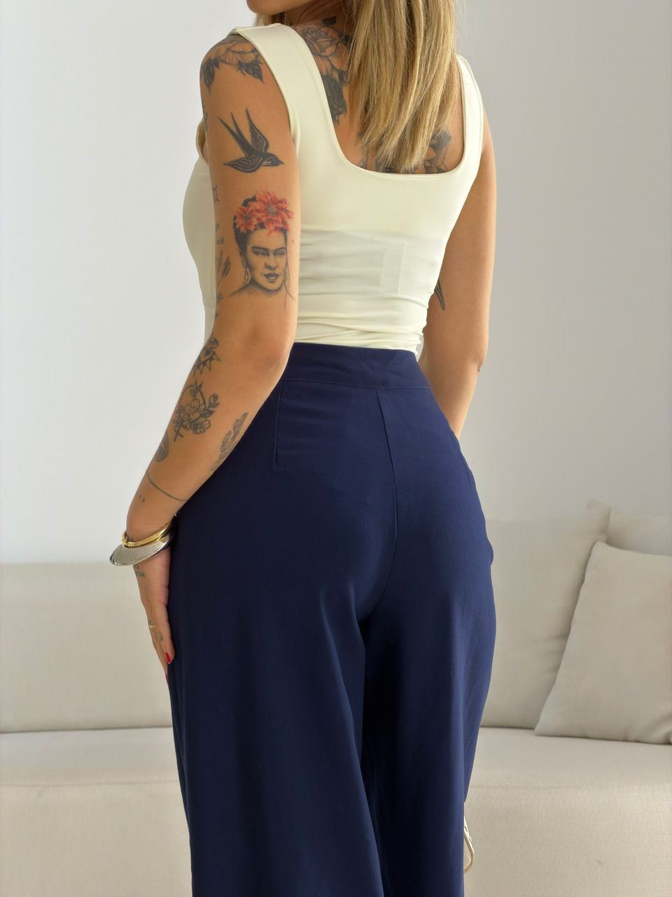 CALÇA PAOLA RETA MARINHO