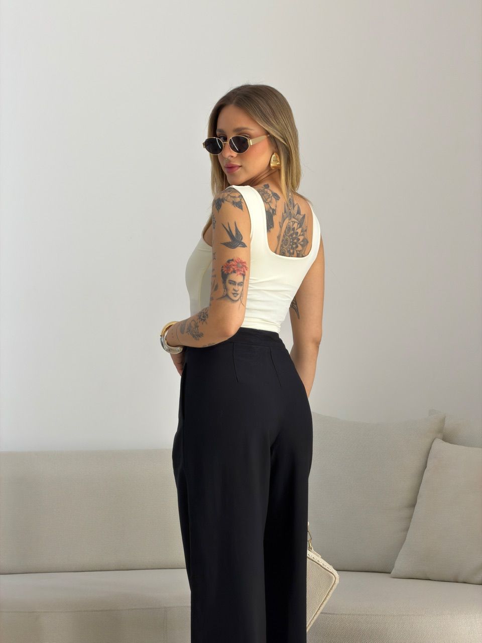 CALÇA PAOLA RETA PRETA