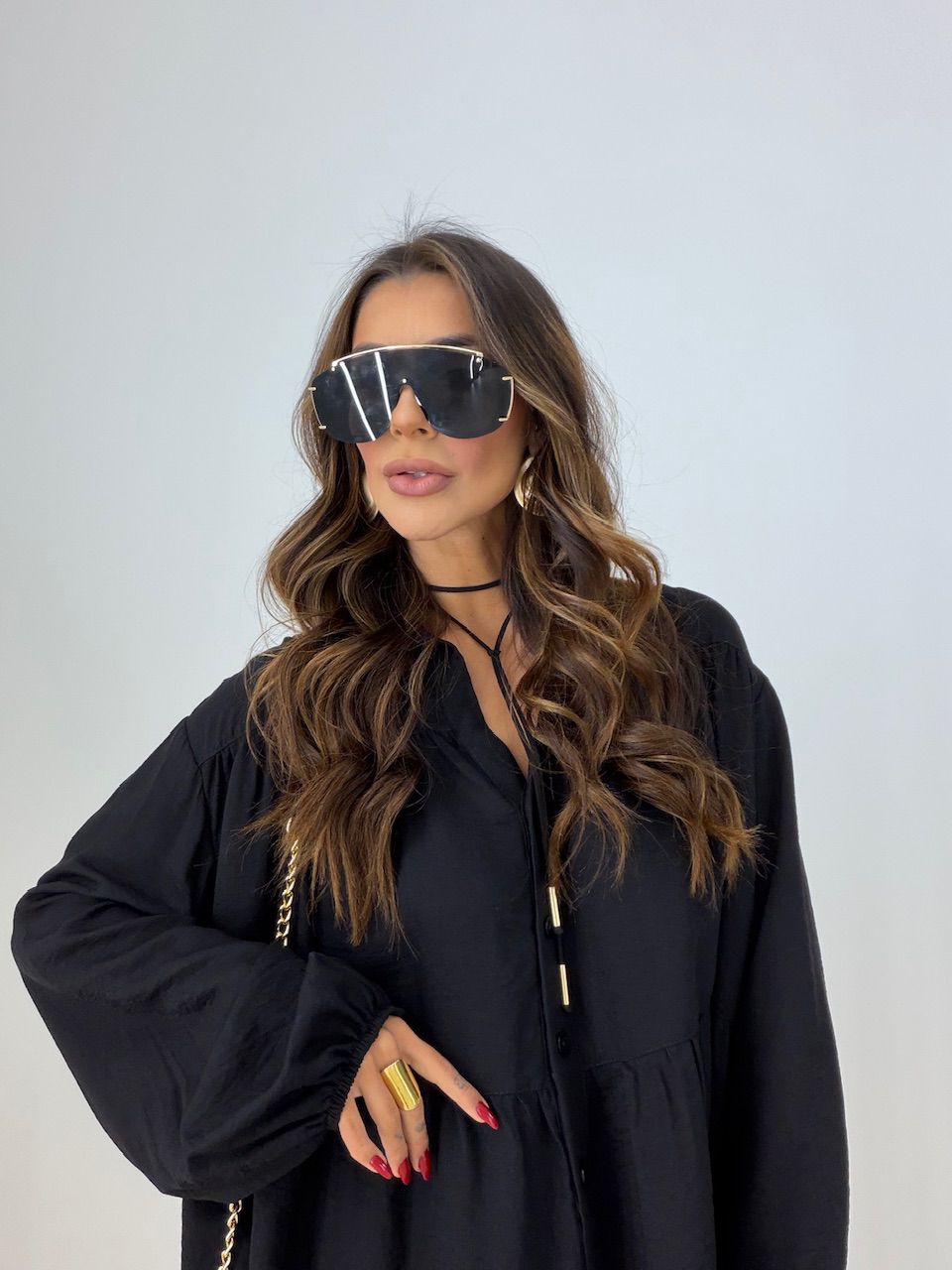 CONJUNTO LILIAN SHORT PRETO