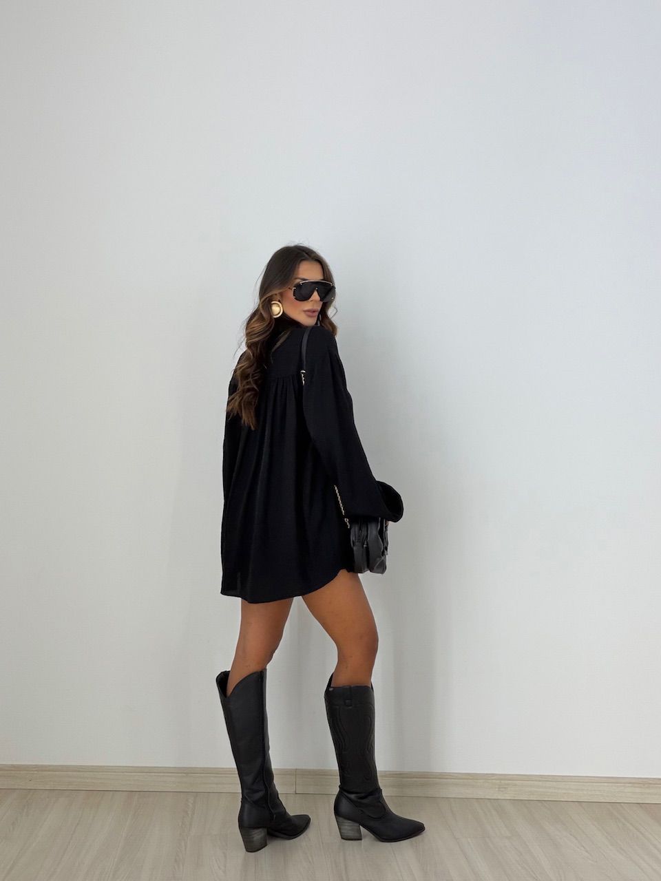 CONJUNTO LILIAN SHORT PRETO