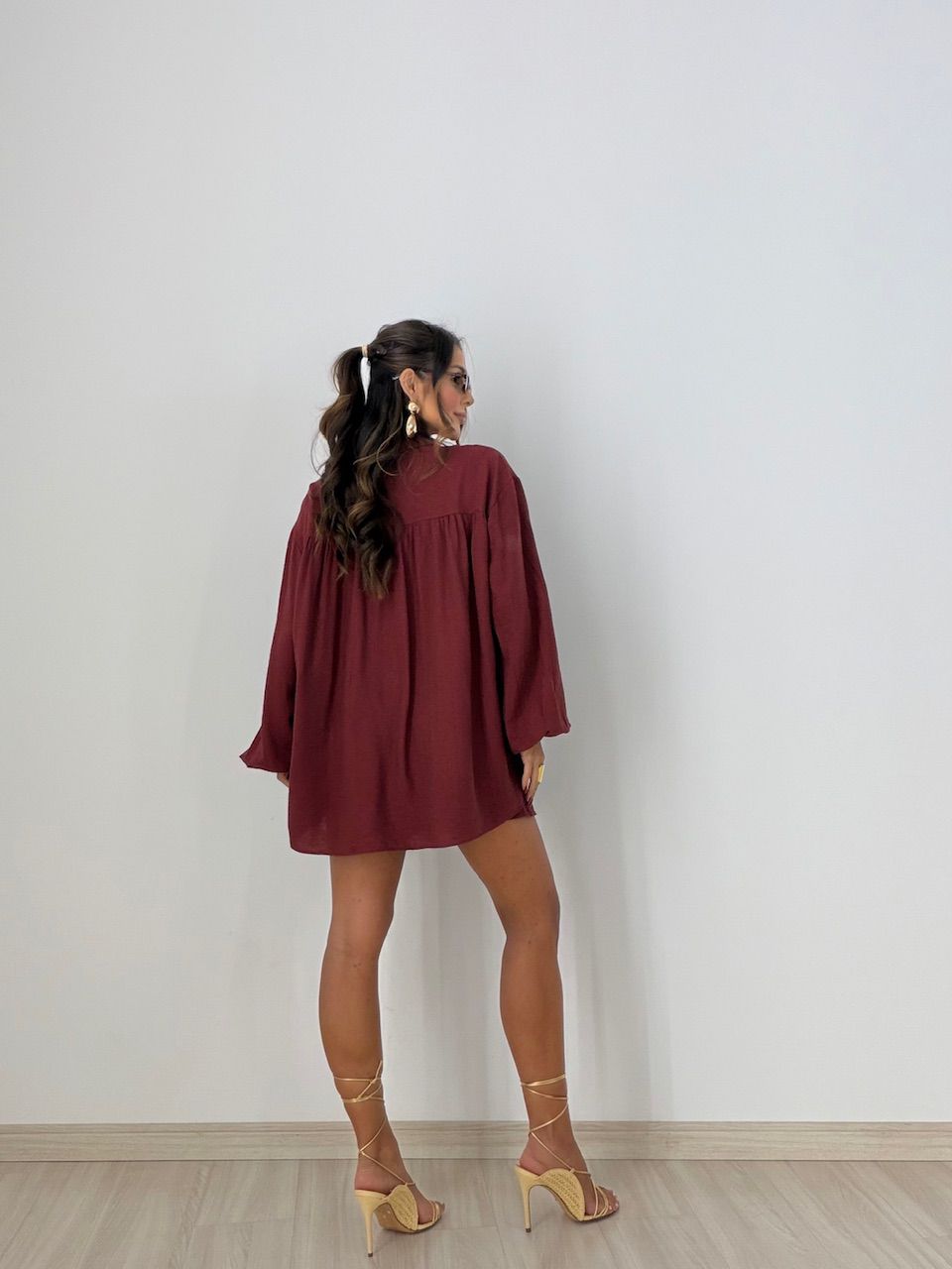 CONJUNTO LILIAN SHORT MARSALA