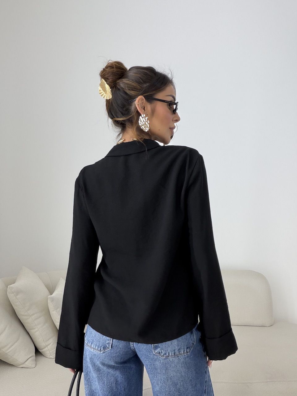 CAMISA ISIS AMARRAÇÃO PRETA