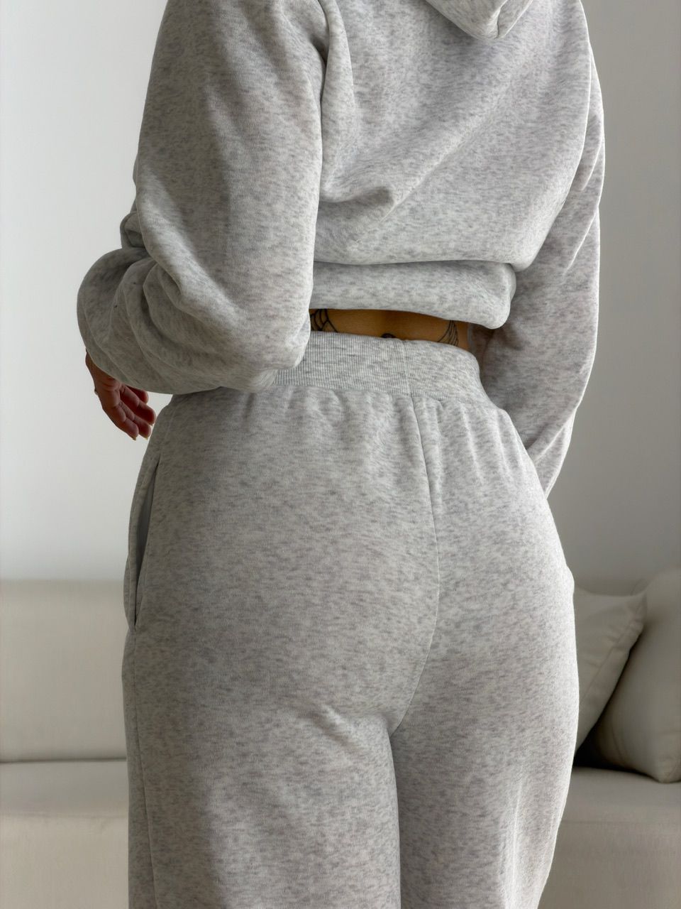 CONJUNTO PAOLA MOLETOM CANGURU MESCLA