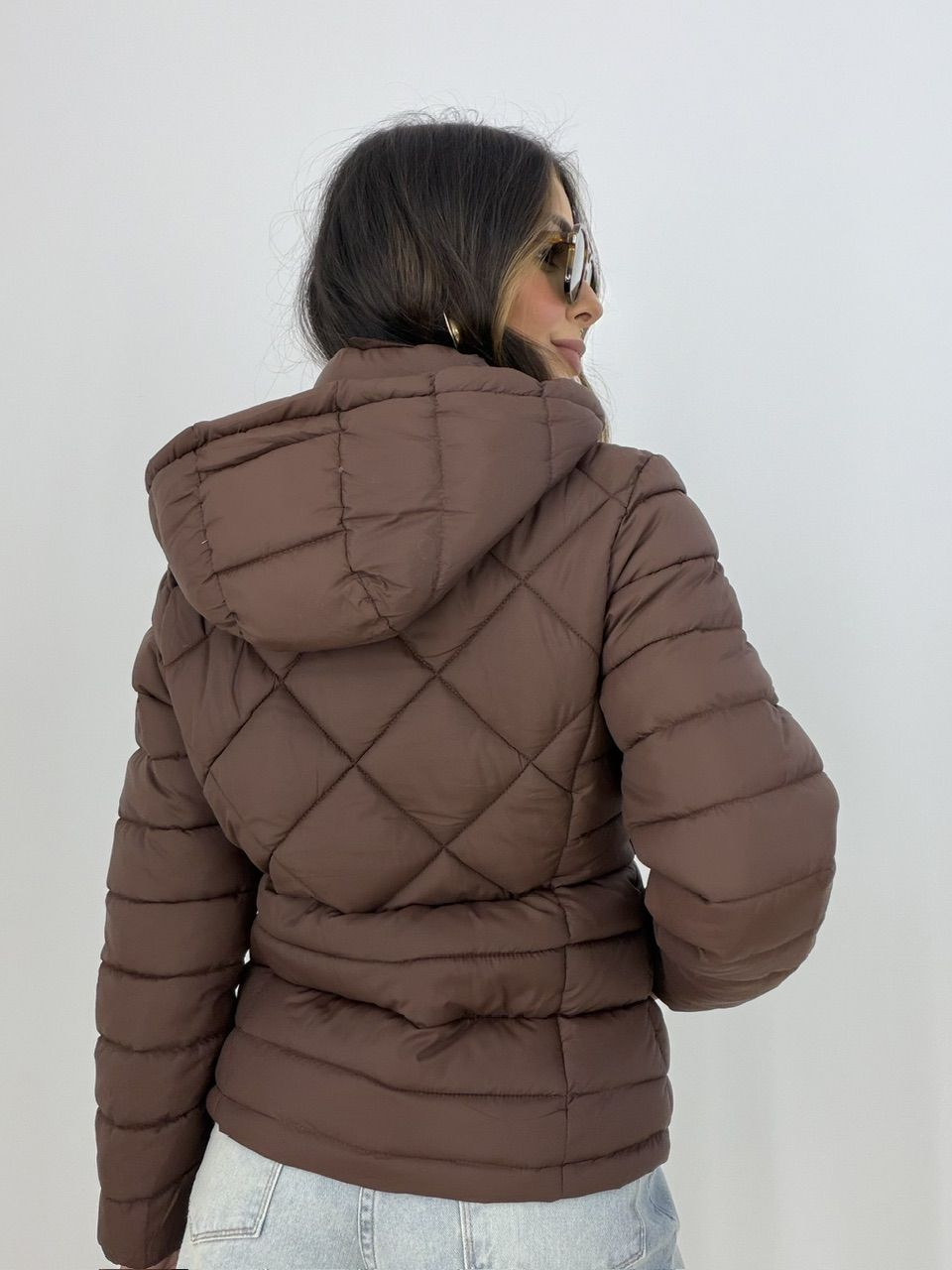 PUFFER ANGELA FORRADA CAFÉ