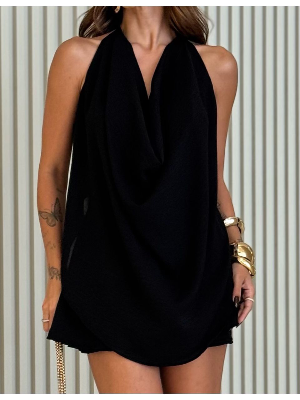 CONJUNTO ANA LAURA SHORT SAIA PRETO