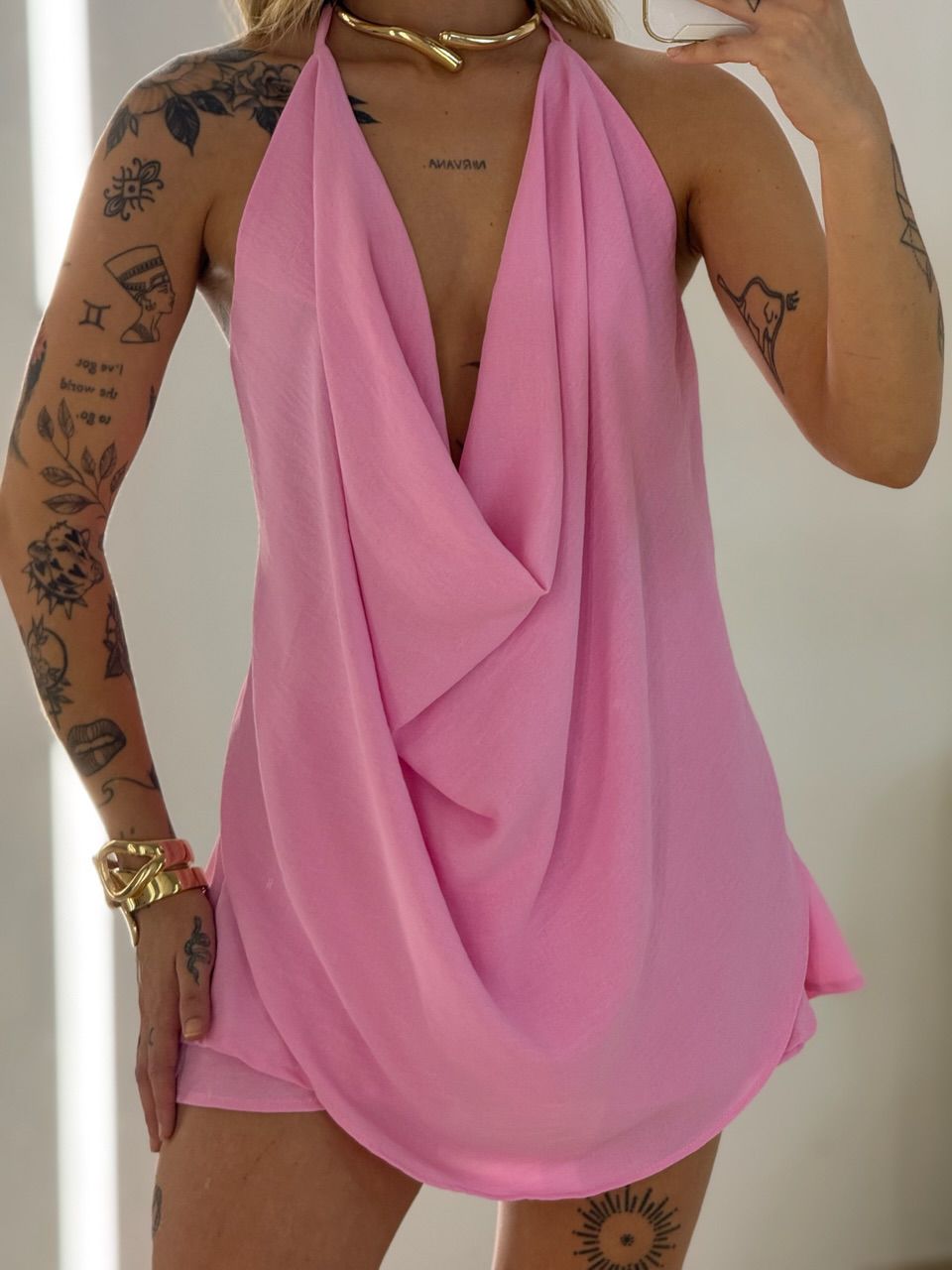 CONJUNTO ANA LAURA SHORT SAIA ROSA