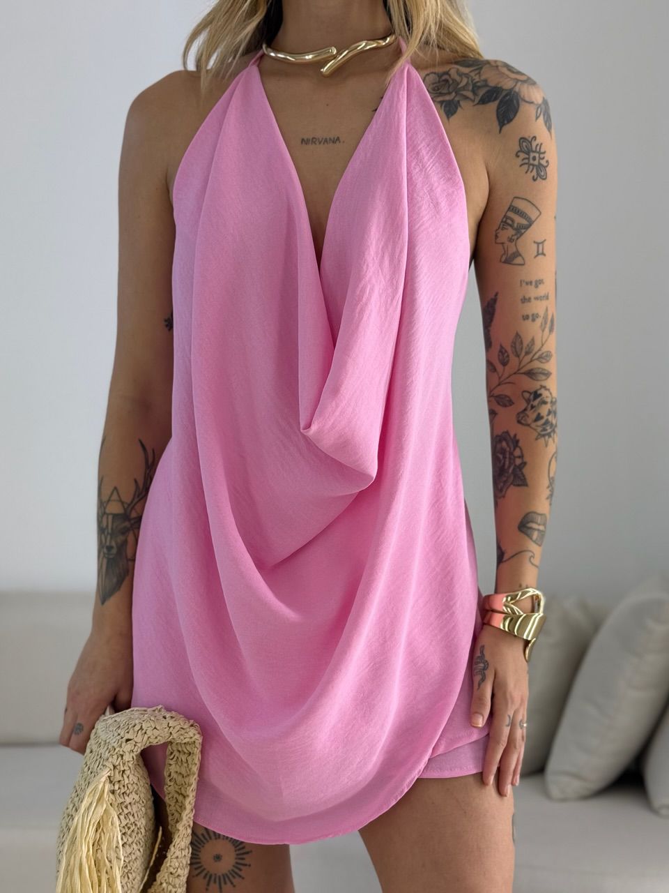 CONJUNTO ANA LAURA SHORT SAIA ROSA