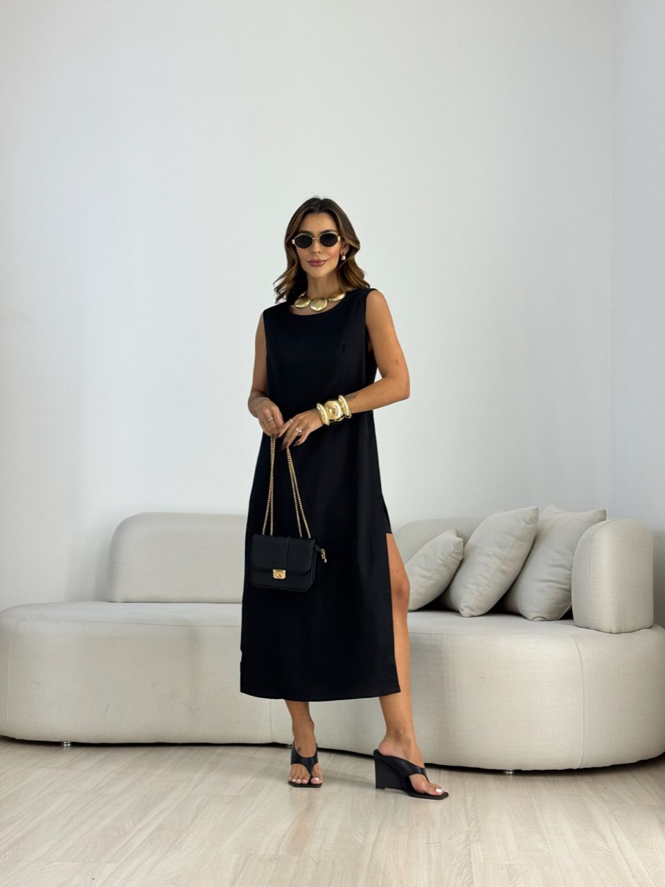 CONJUNTO BELA BLUSA MAX PRETO