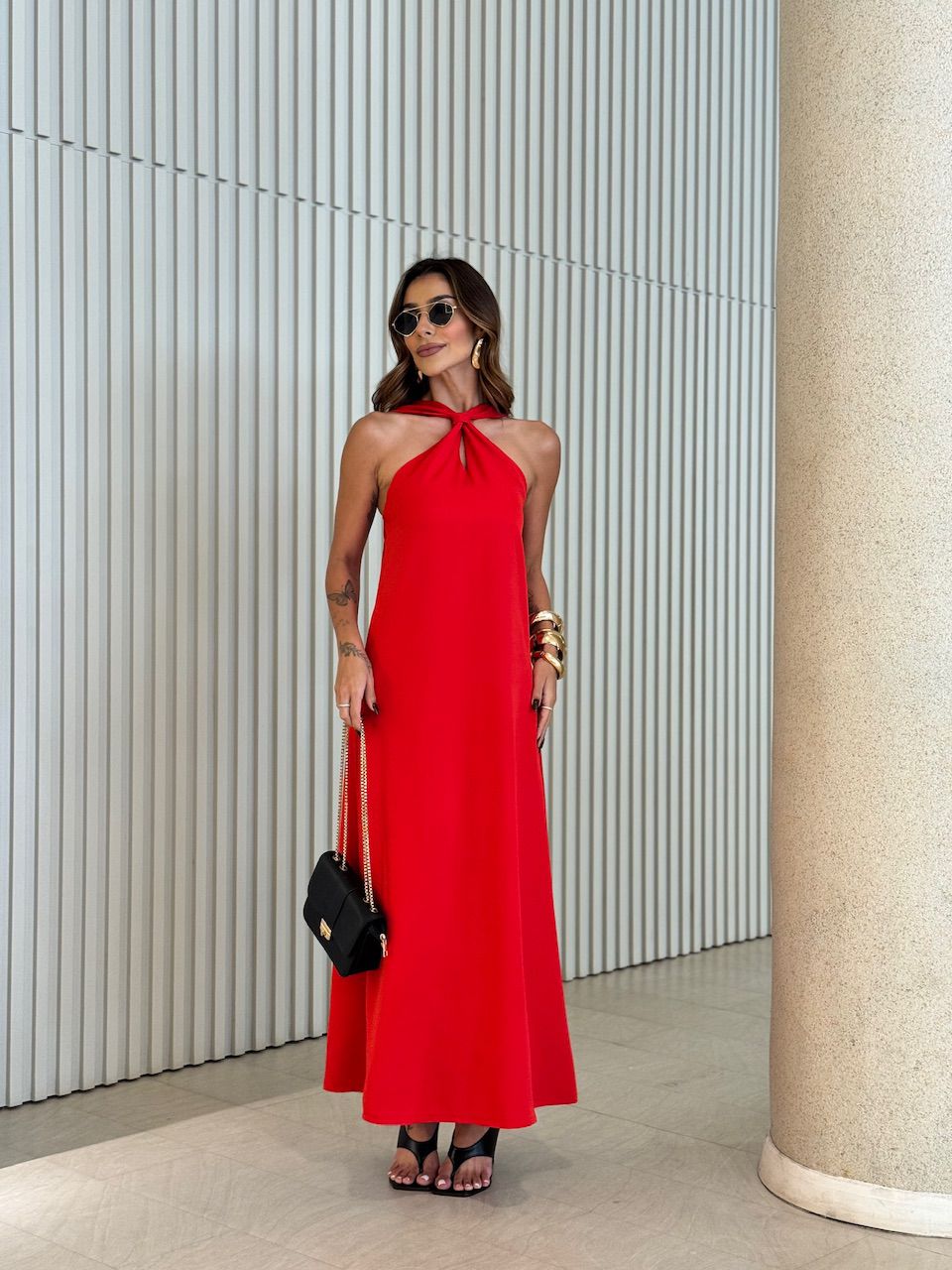 VESTIDO ELLIE 02 LONGO VERMELHO