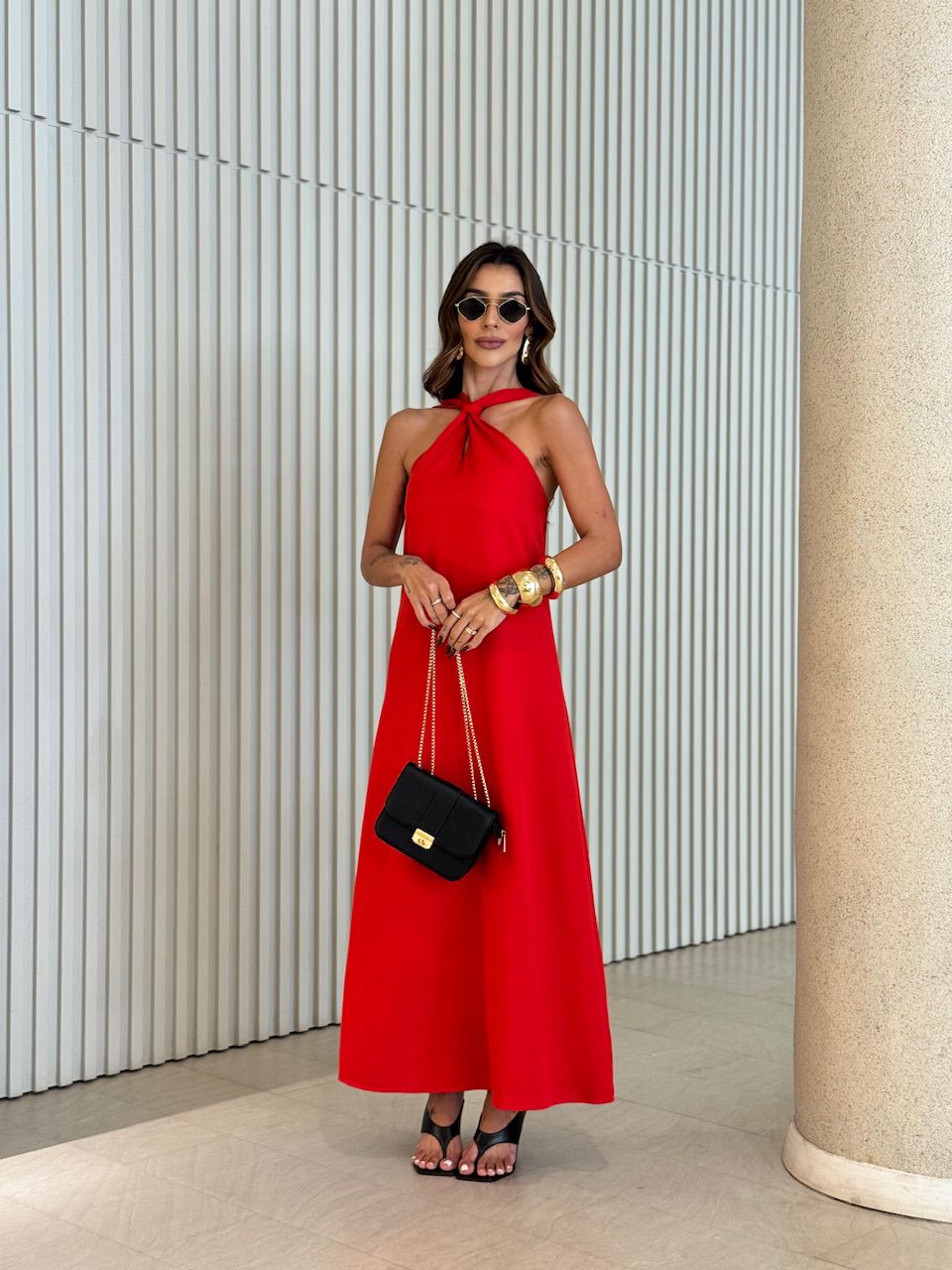 VESTIDO ELLIE 02 LONGO VERMELHO