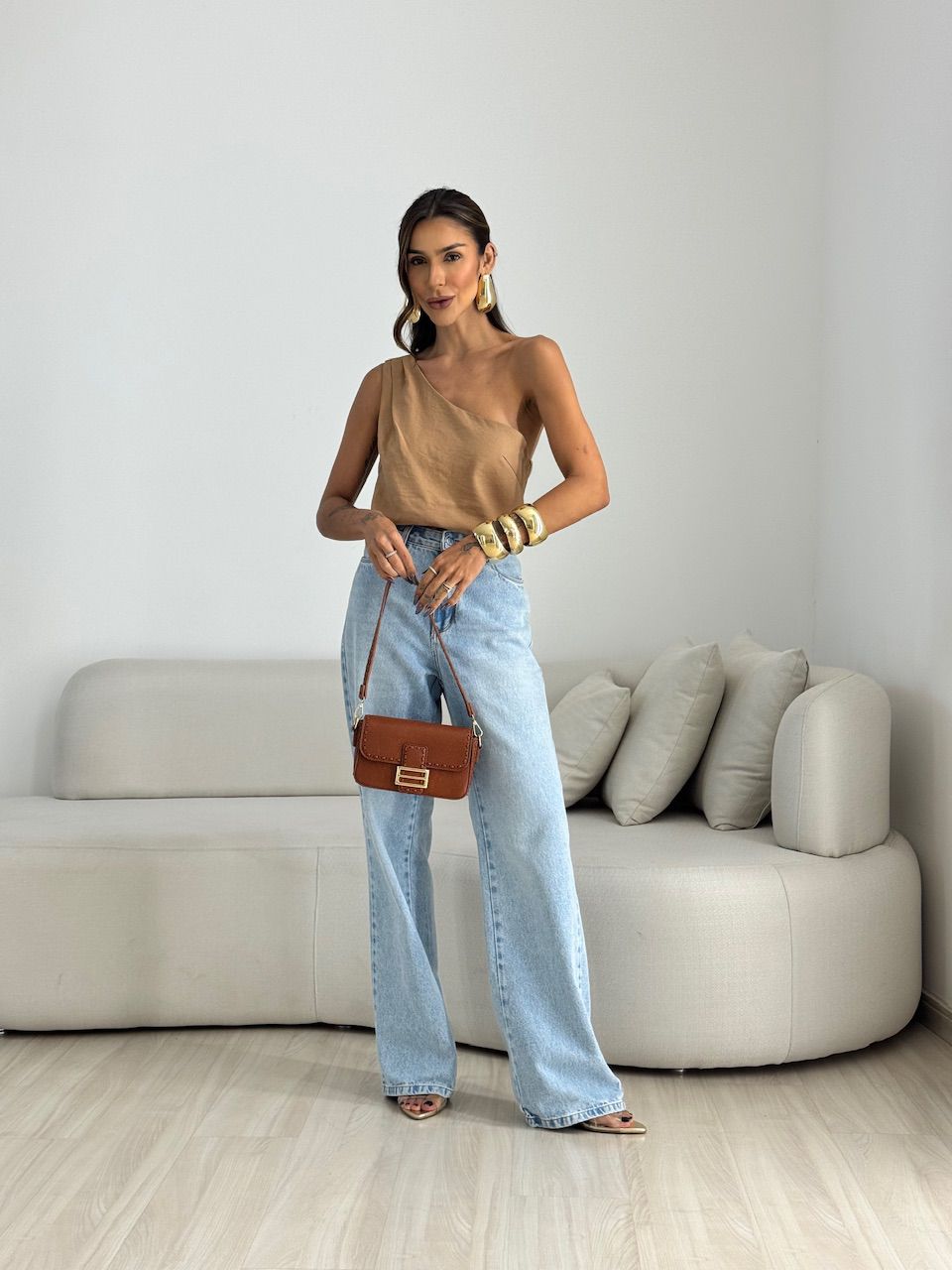 BLUSA NATY NULA MANGA NUDE