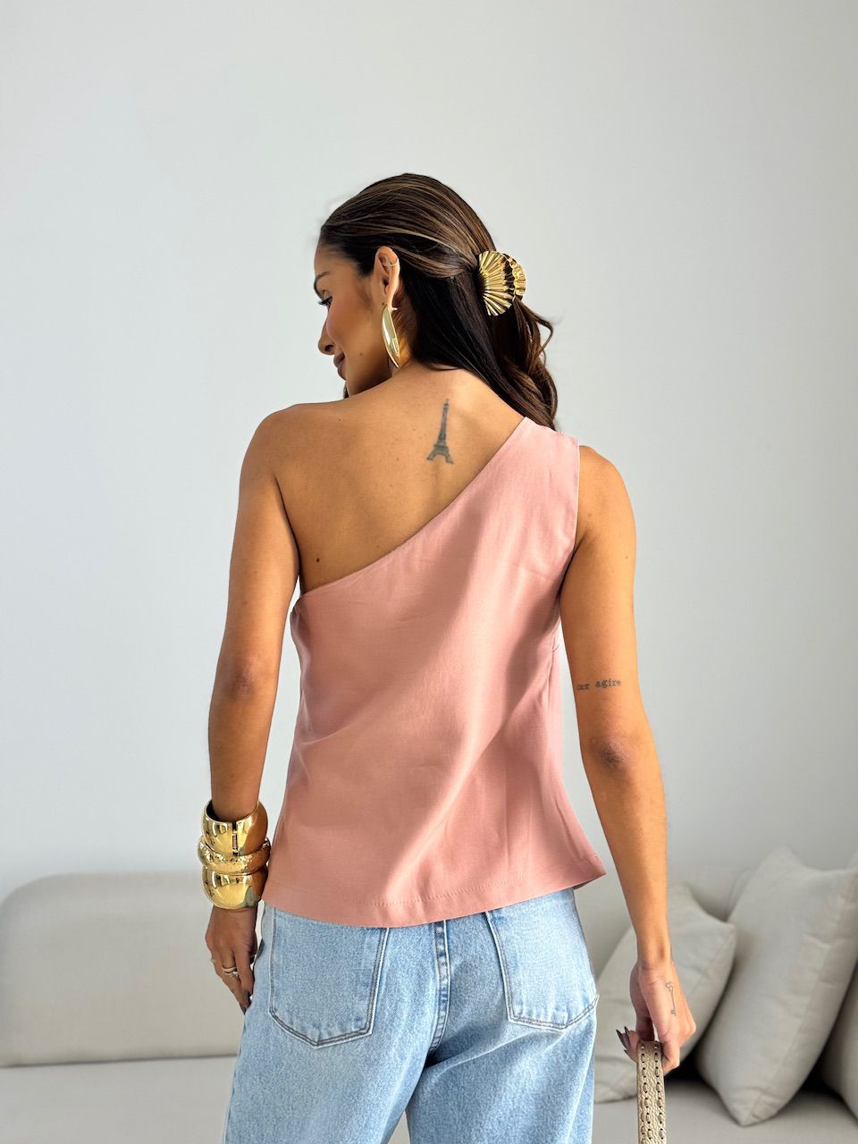 BLUSA NATY NULA MANGA ROSÊ