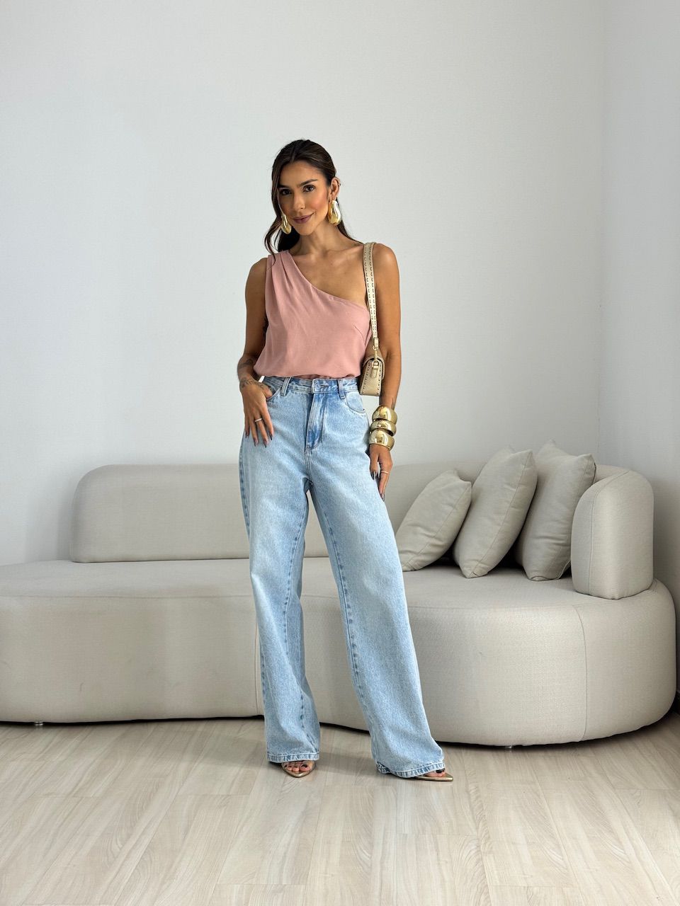 BLUSA NATY NULA MANGA ROSÊ