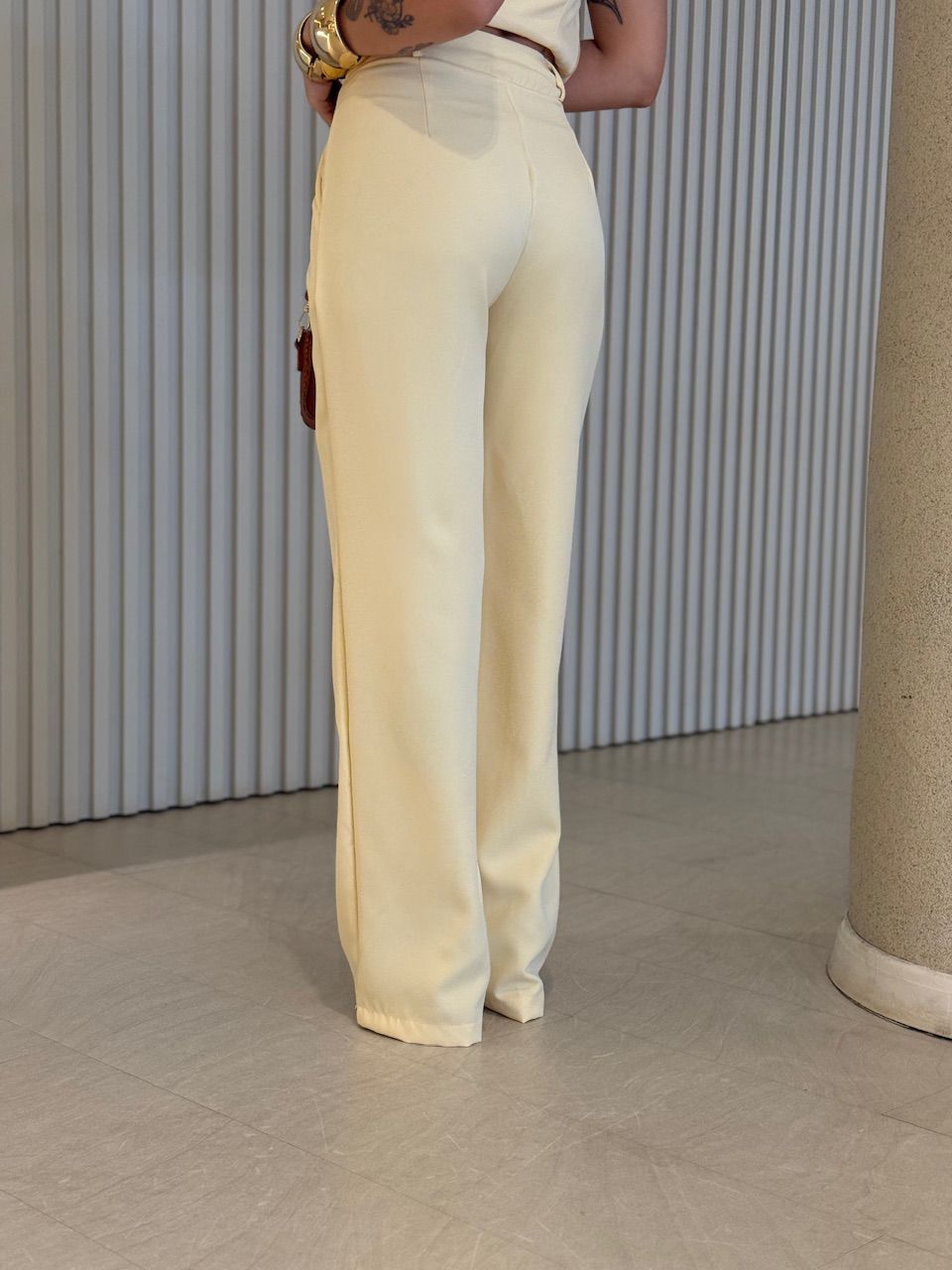 CONJUNTO FATIMA DRAPEADO YELLOW BUTTER