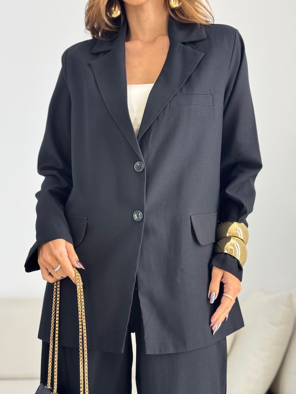 CONJUNTO SIMONE BLAZER CALÇA PRETO