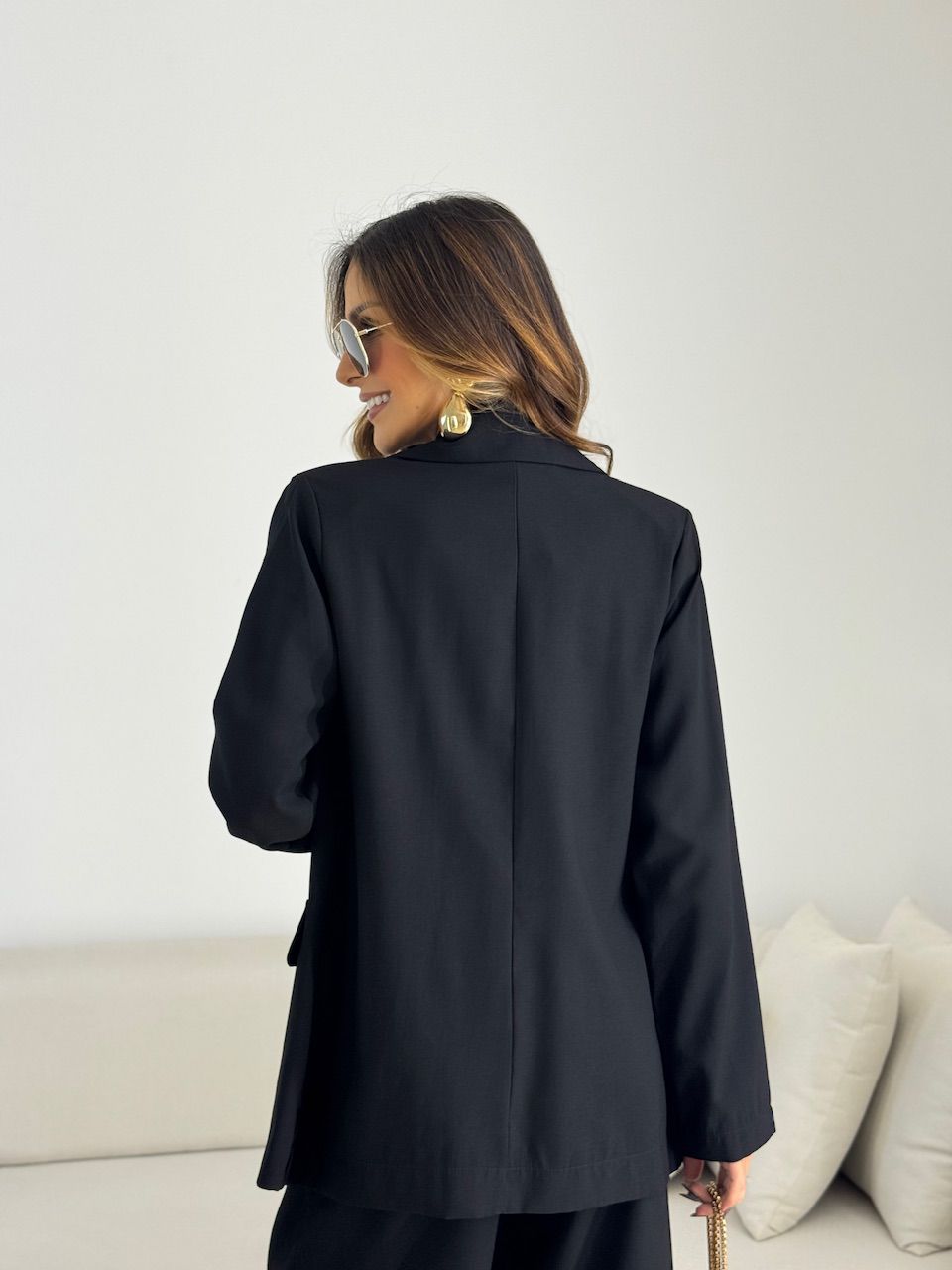 CONJUNTO SIMONE BLAZER CALÇA PRETO