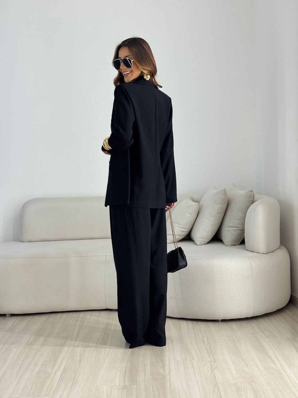 CONJUNTO SIMONE BLAZER CALÇA PRETO