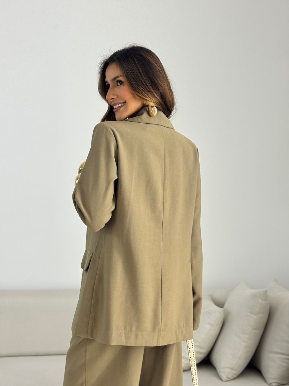 CONJUNTO SIMONE BLAZER CALÇA VERDE OLIVA