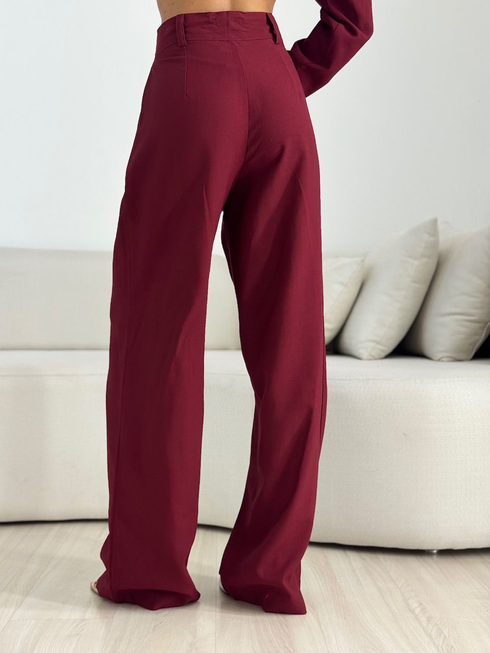 CONJUNTO SIMONE BLAZER CALÇA VINHO
