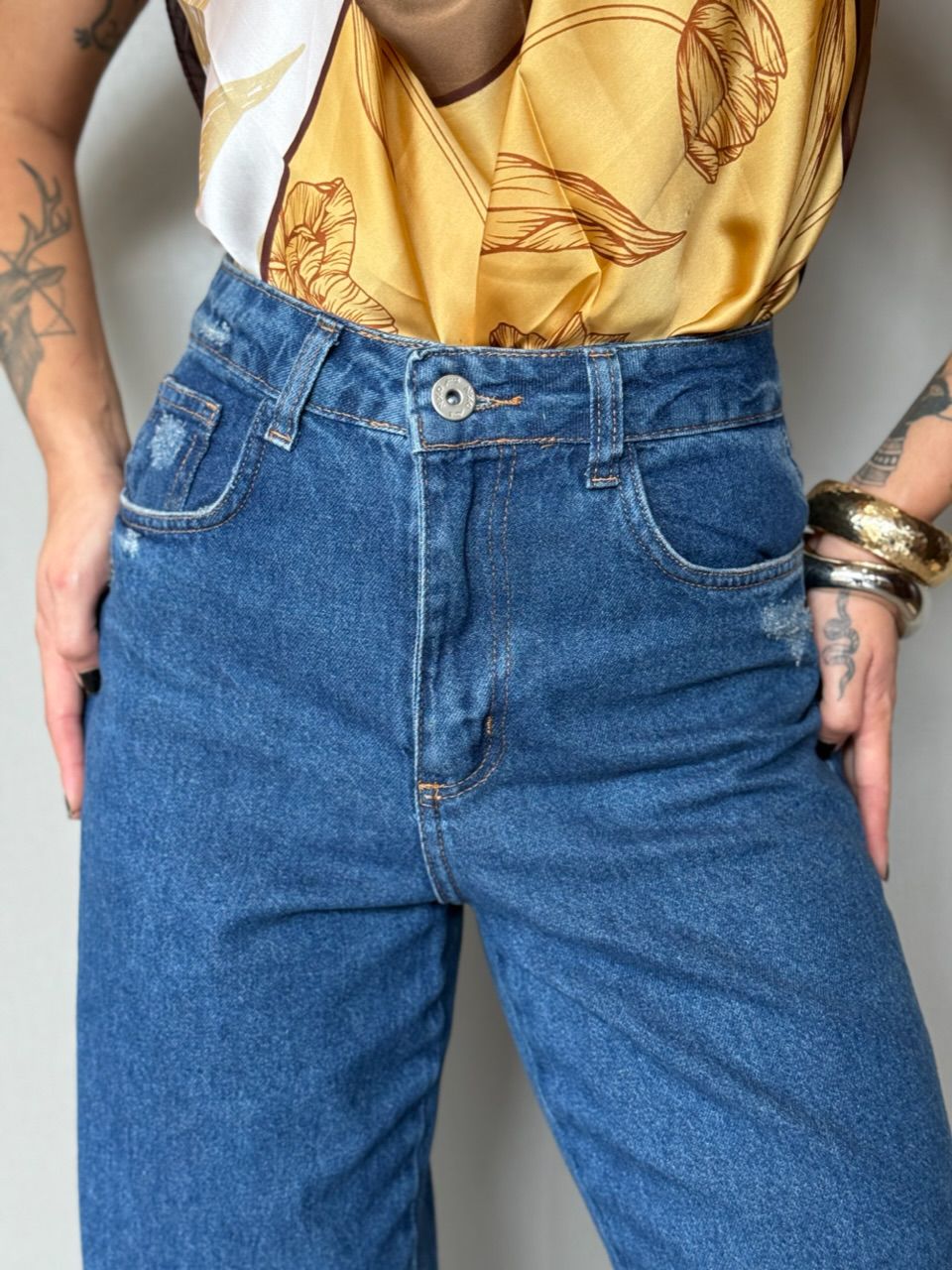 CALÇA ZOE JEANS JEANS ESCURO