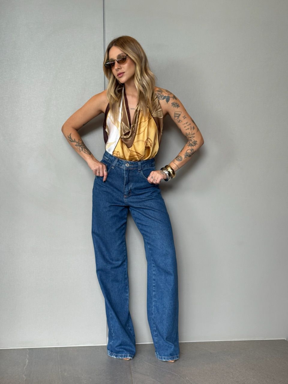 CALÇA ZOE JEANS JEANS ESCURO