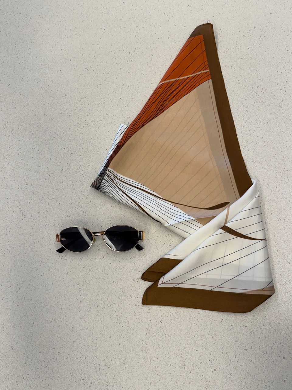 LENÇO BEATRIZ CARAMELO