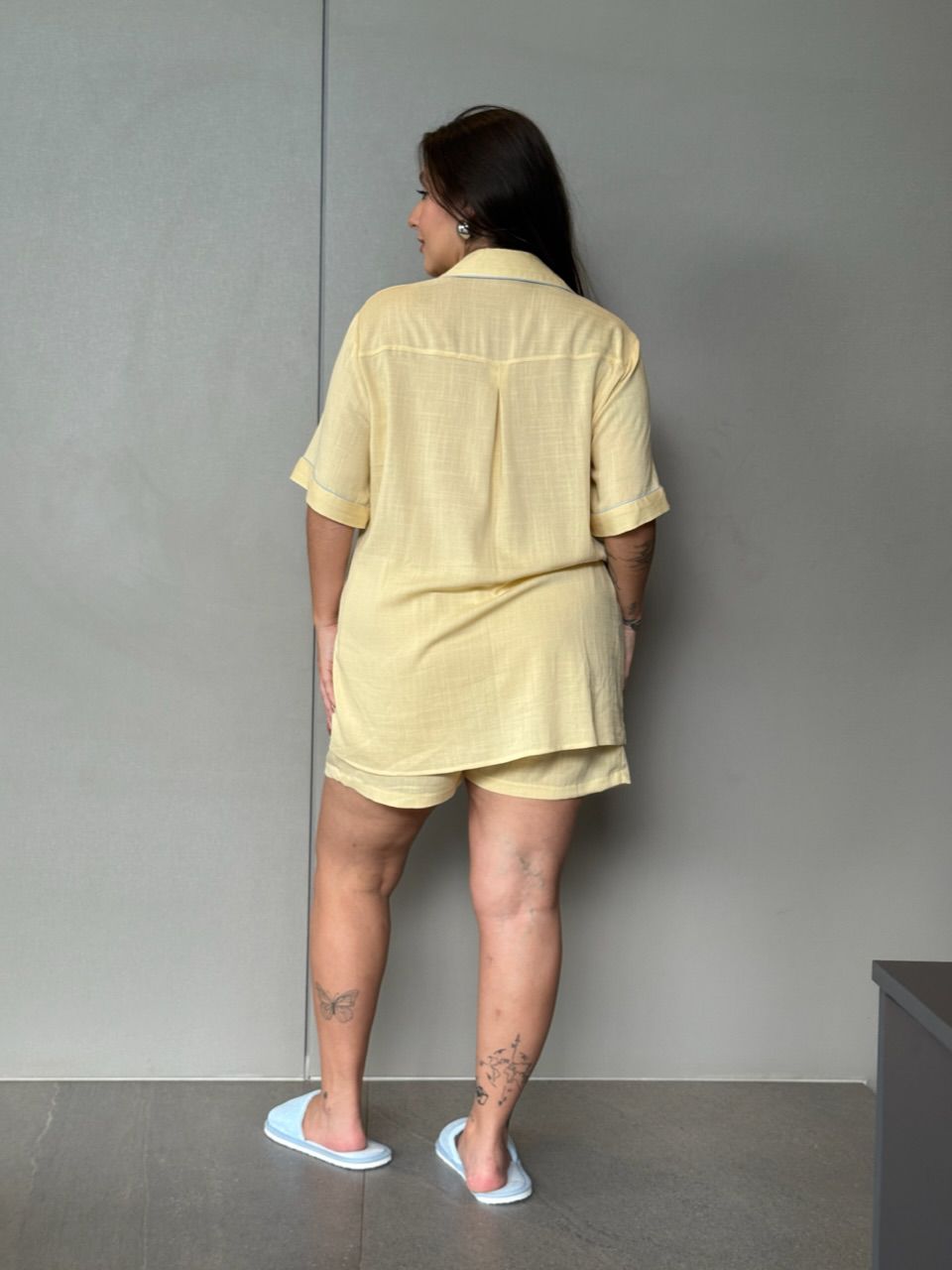 PIJAMA ELEONORA CF SHORT AMARELO