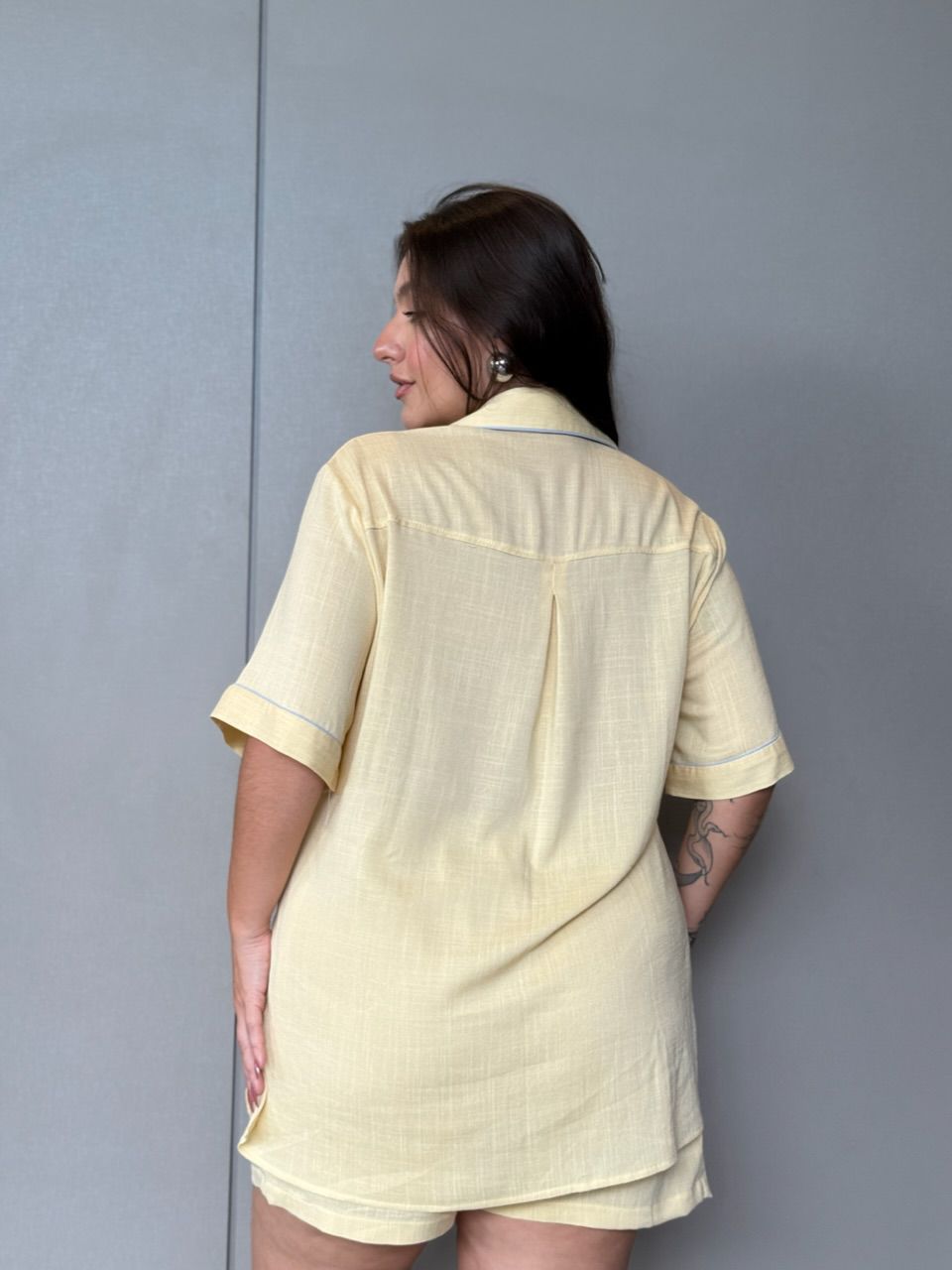 PIJAMA ELEONORA CF SHORT AMARELO